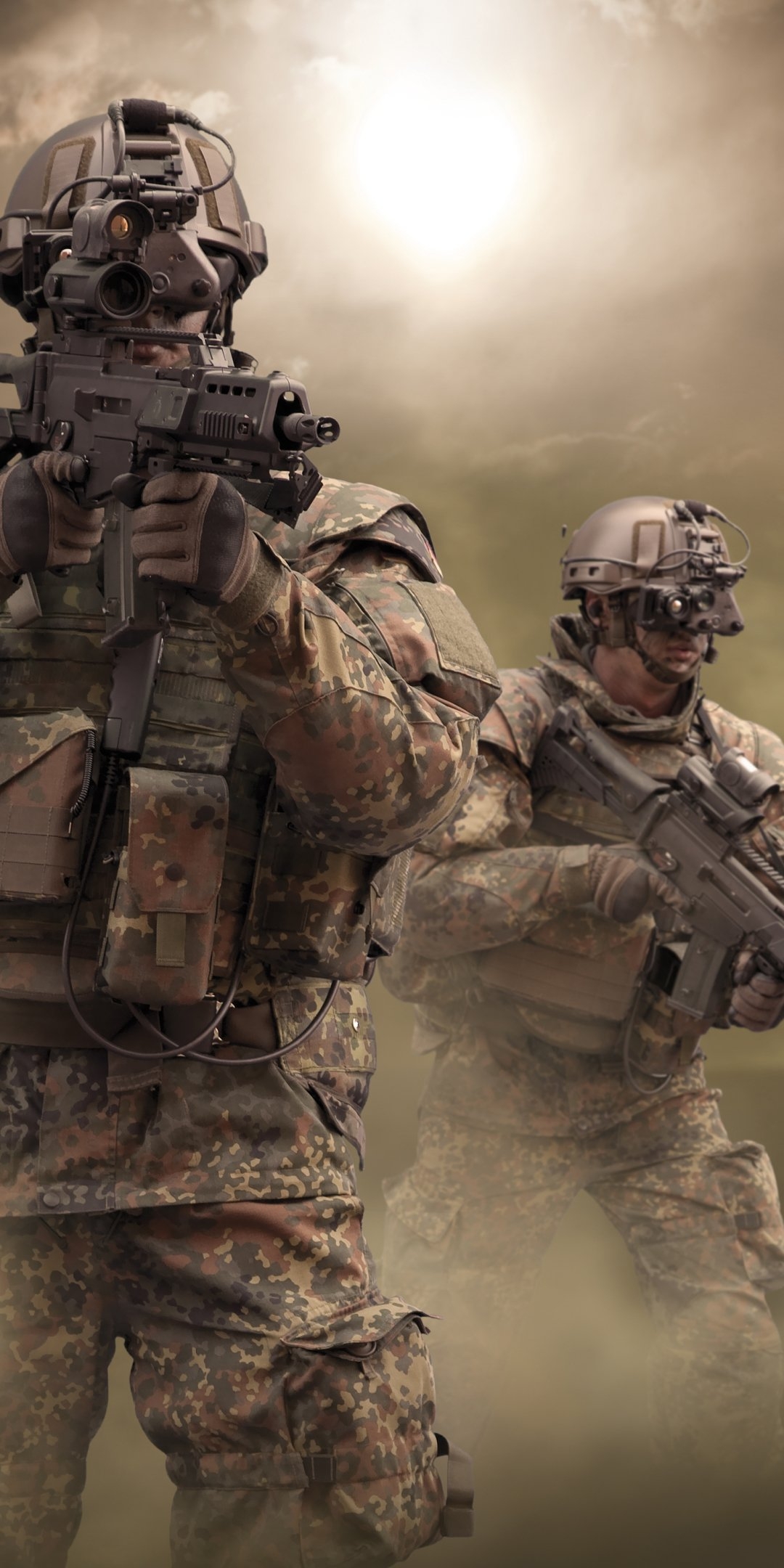 1080x2160 Military Soldier Phone Wallpaper, Phone