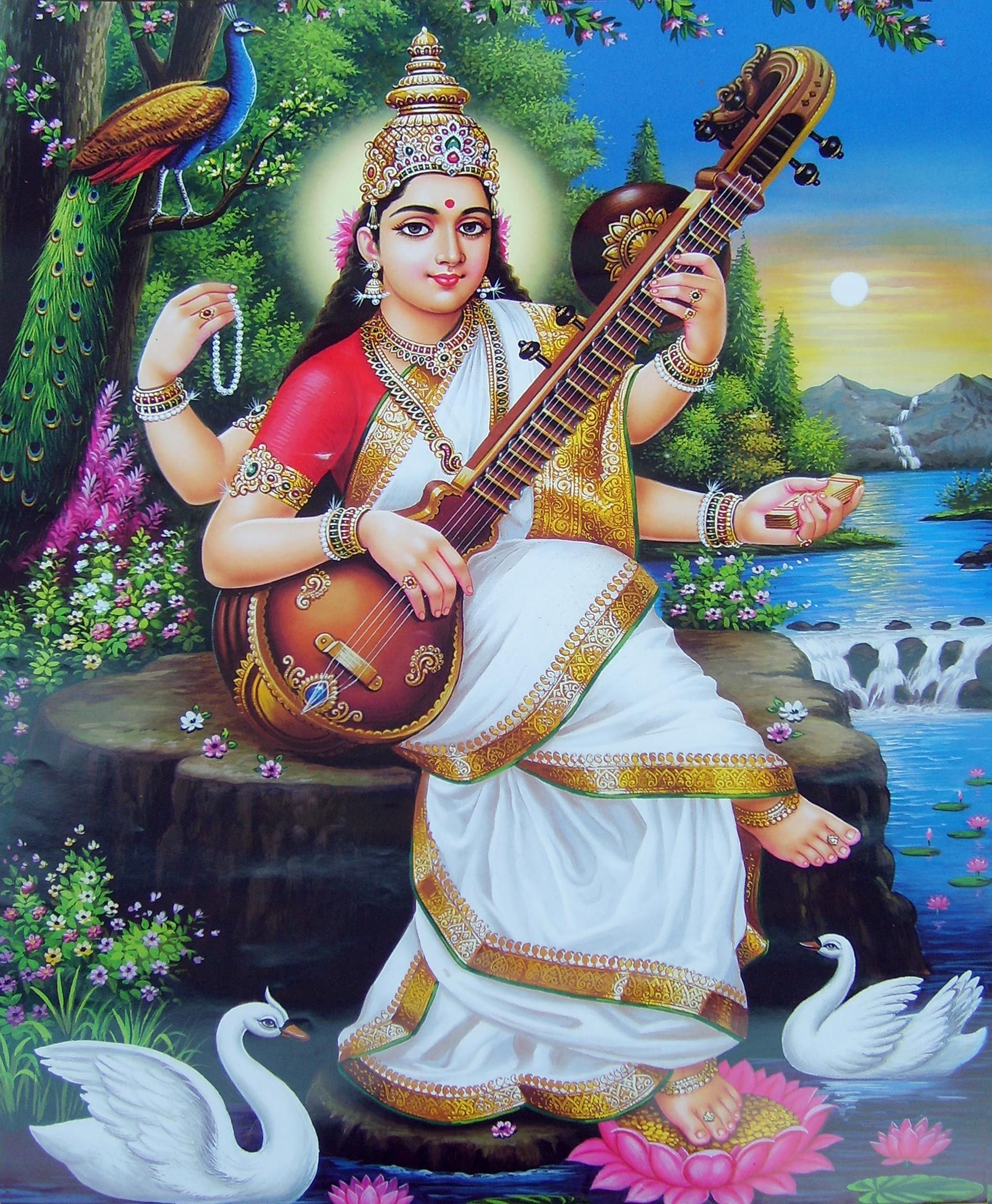 1890x2300 The Divine Posture of Goddess Saraswati. Saraswati photo, Saraswati goddess, Saraswati devi, Phone