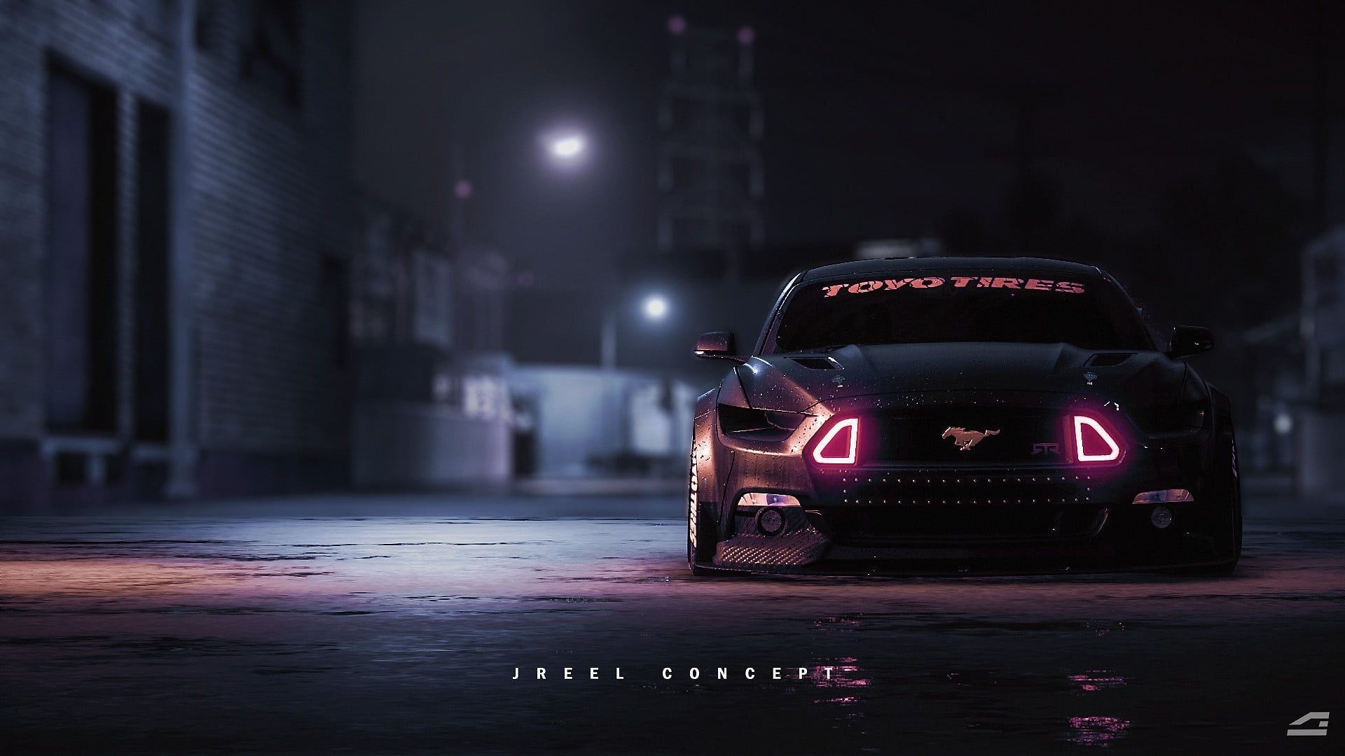 1920x1080 Wallpaper black Ford Mustang, dark, car, vehicle, motor vehicle, mode of transportation. Ford mustang wallpaper, Mustang wallpaper, Ford mustang, Desktop