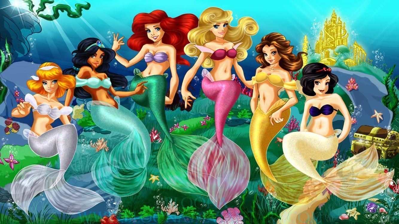 1340x750 The Little Mermaid Full HD Wallpaper for iPhone 6, Desktop