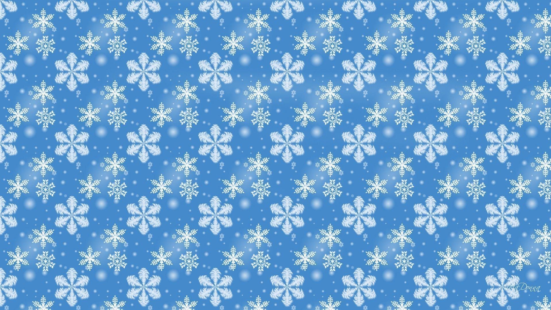 1920x1080 Snowflakes Wallpaper Blue, Desktop