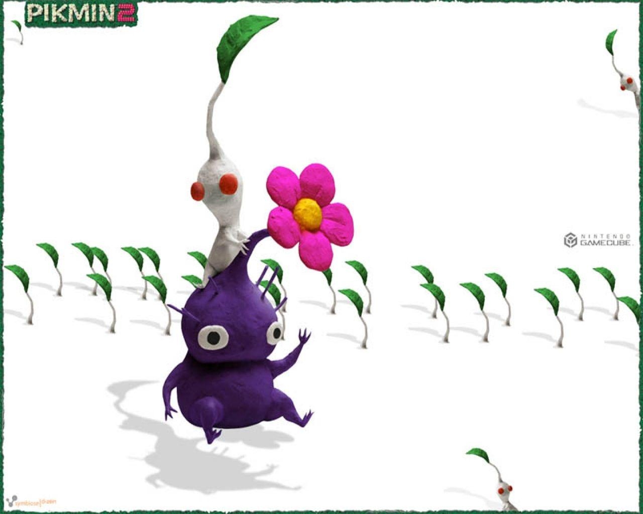 1280x1030 Purple and White Pikmin Wallpaper, Desktop