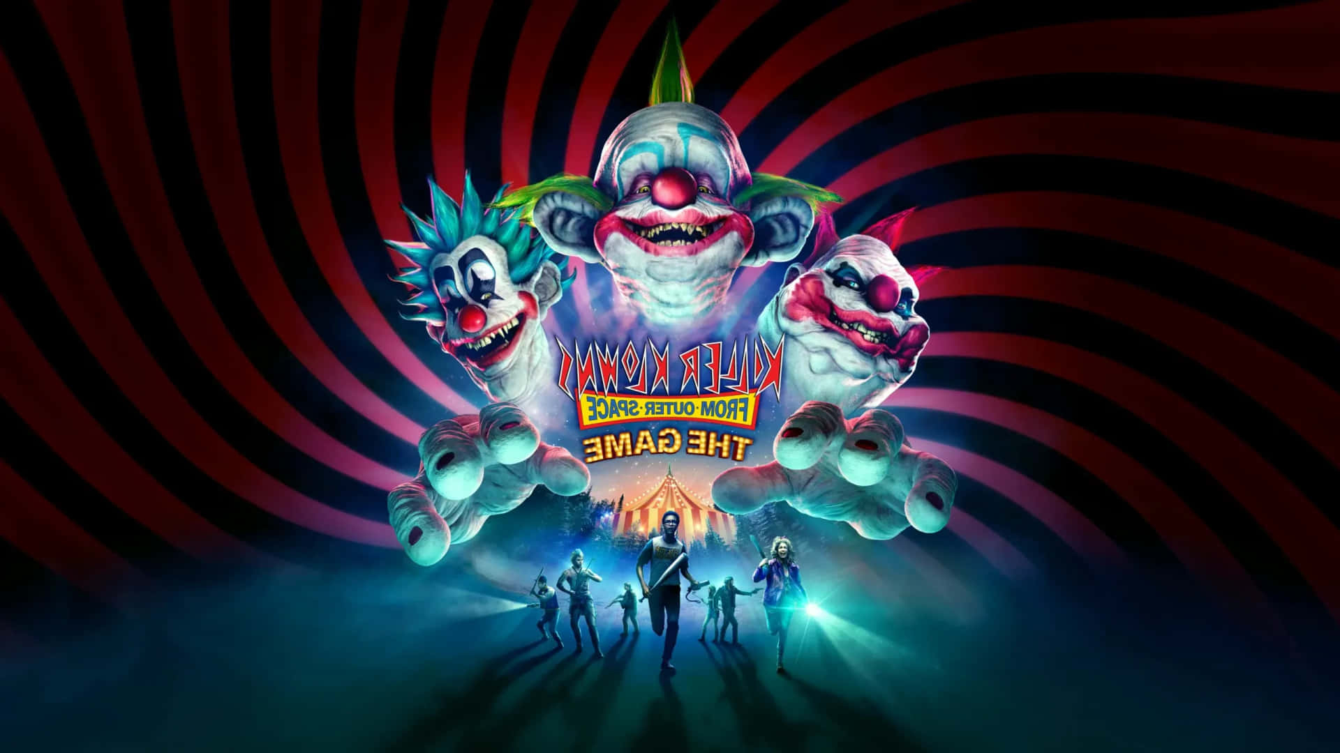 1920x1080 Download Two Killer Klowns Lurking Under the Big Top Wallpaper, Desktop