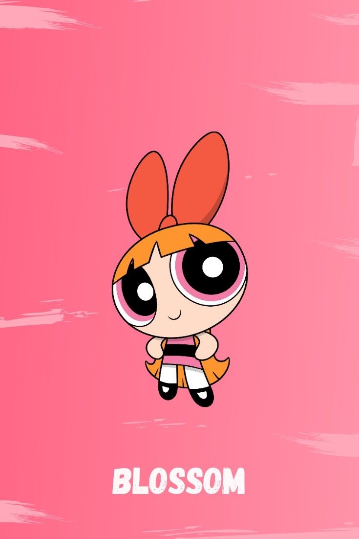 740x1110 Blossom Wallpaper Superpoderosas Girls. Cartoon girl drawing, Powerpuff girls wallpaper, Powerpuff blossom, Phone