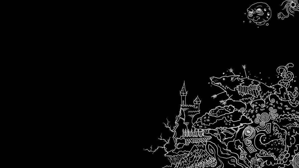 1200x670 Black Doodle Wallpaper Free Black Doodle Background, Desktop