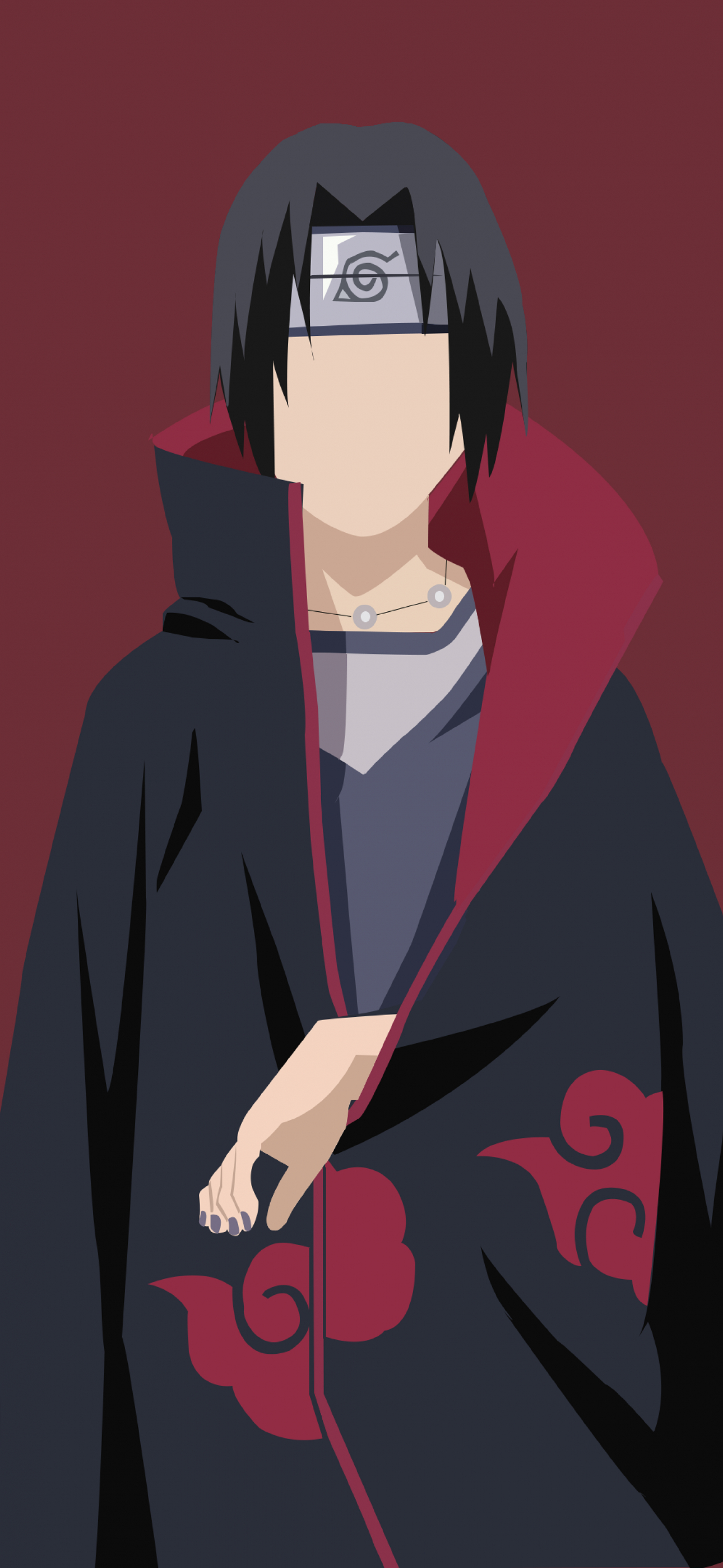 1290x2800 Itachi Uchiha Wallpaper 4K, Naruto, Minimal art, 5K, 8K, Phone