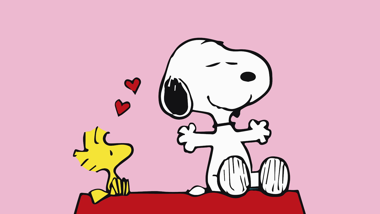 1600x900 Snoopy & Woodstock, Desktop