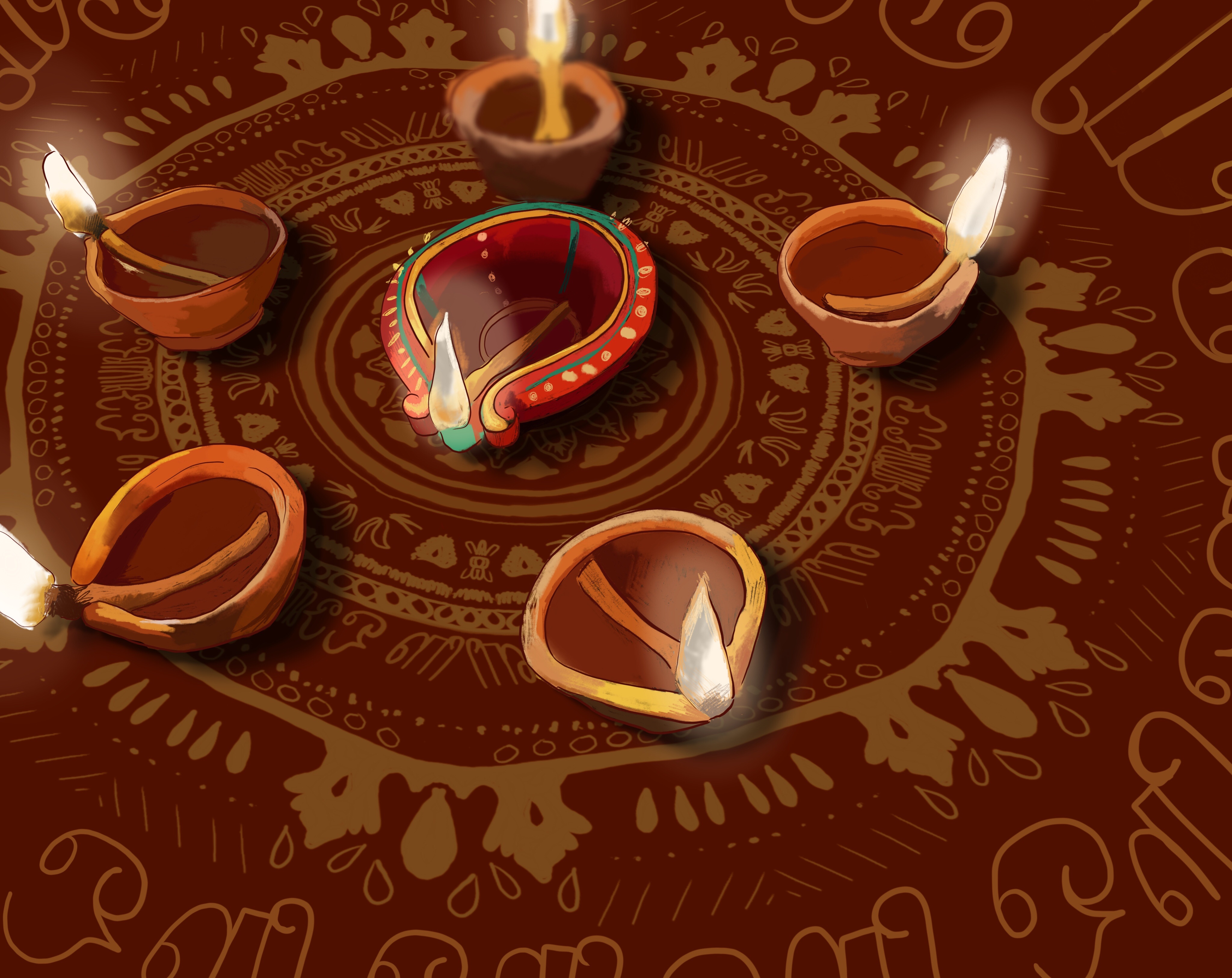 4100x3250 Diwali 4k Ultra HD Wallpaper, Desktop