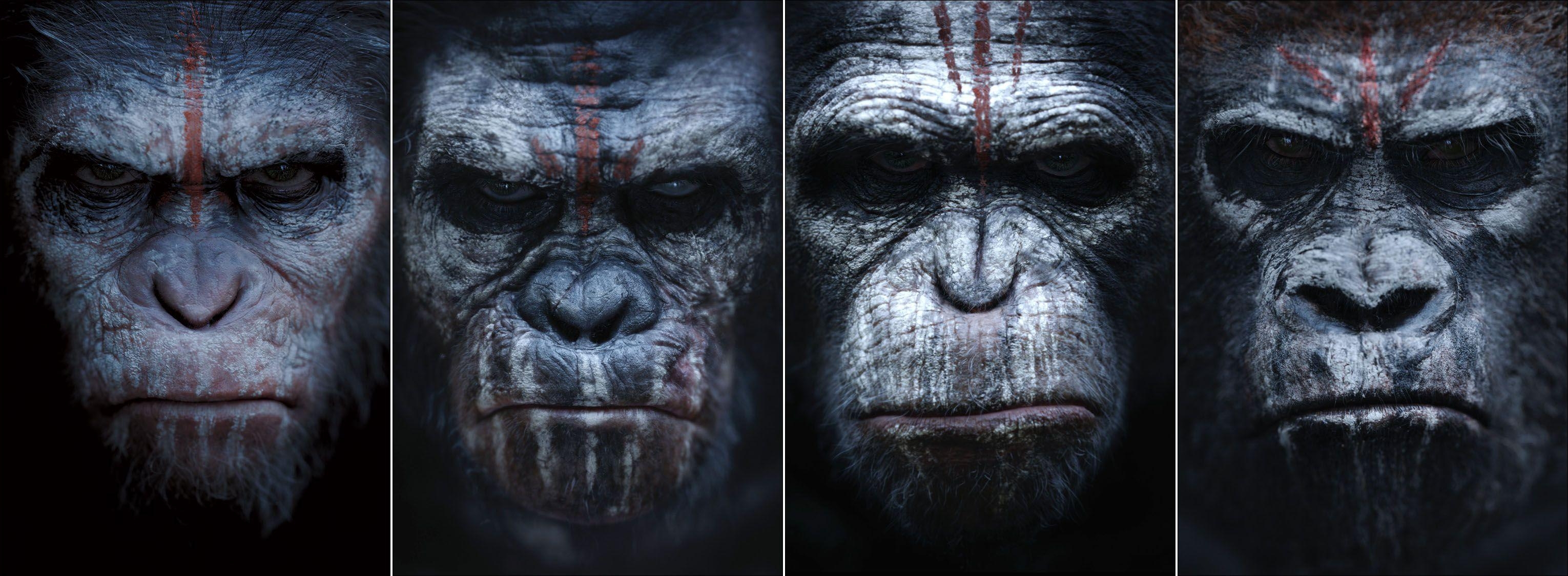 3060x1130 dawn of the planet of the apes, Dual Screen