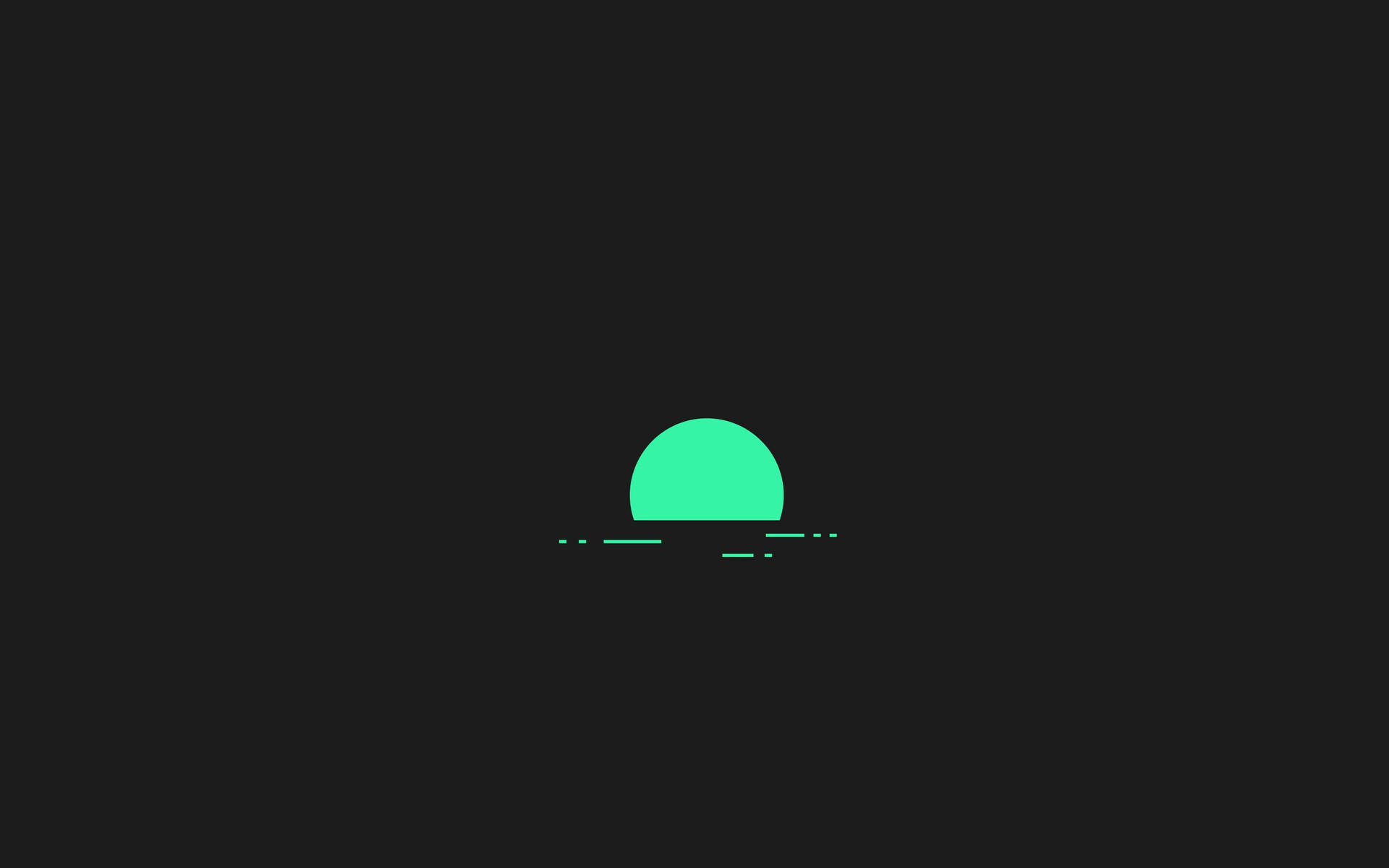 1920x1200 Download Dark Green Half Moon Aesthetic Wallpaper, Desktop