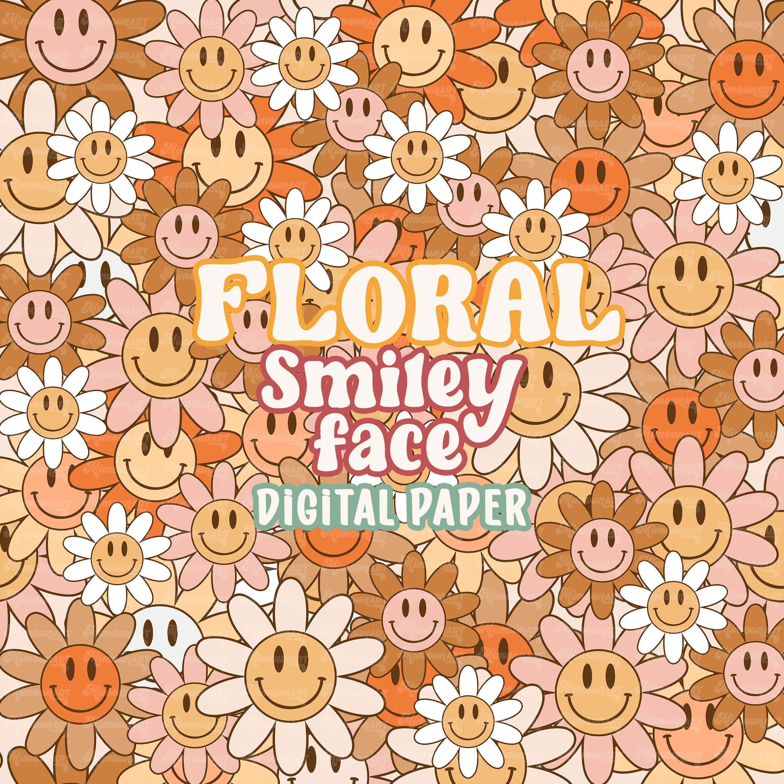 2500x2500 Smiley Face Flower Wallpaper, Phone