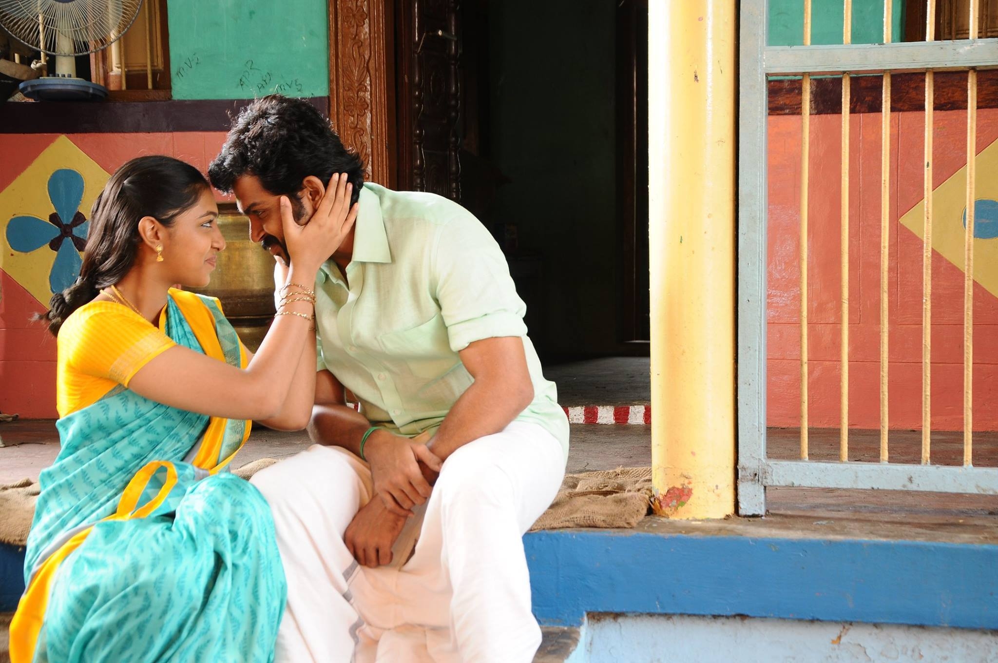 2050x1360 Lakshmi Menon And Karthik Stills In Komban Movie, Desktop