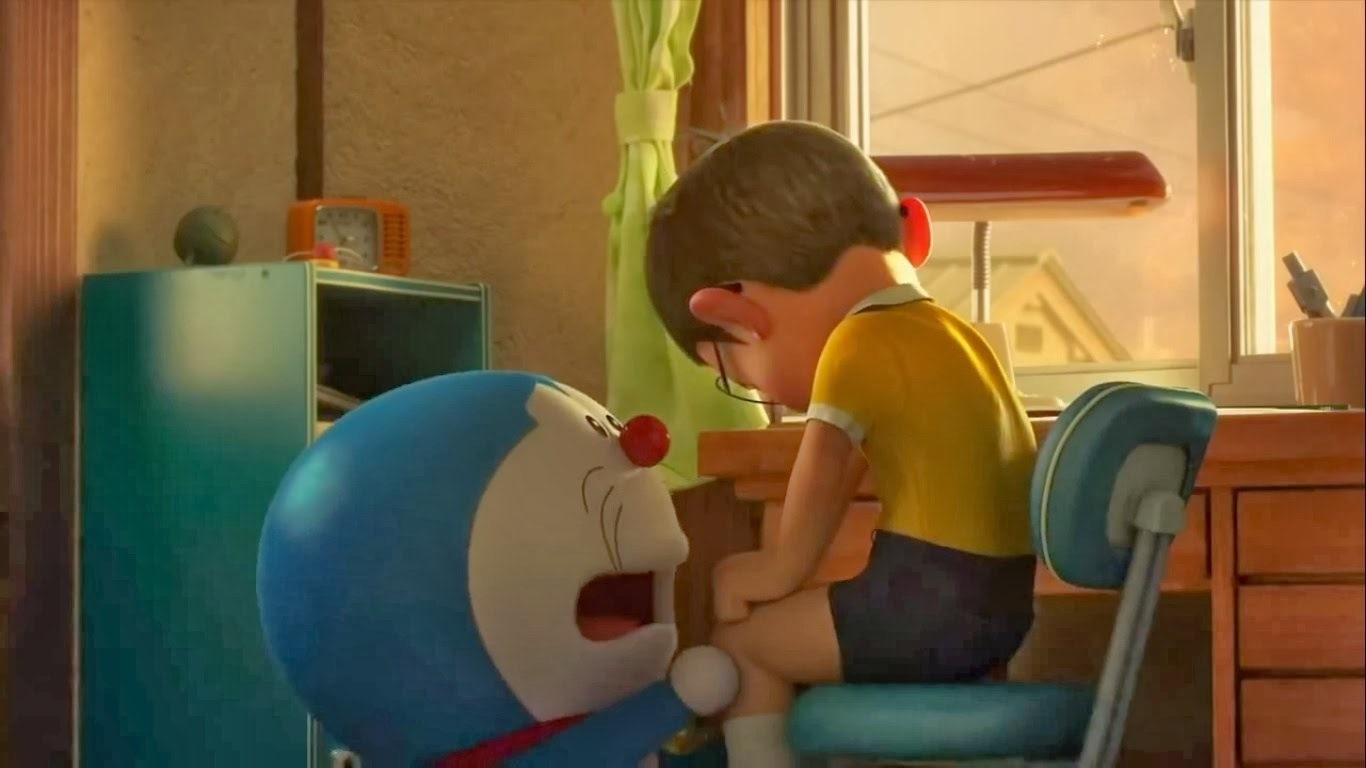 1370x770 Doraemon And Nobita Hugs, Desktop