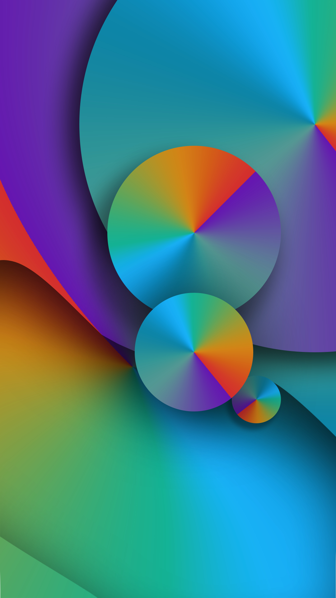 1080x1920 Colorful Circle Abstract Wallpaper. Abstract wallpaper, Abstract, Colorful wallpaper, Phone