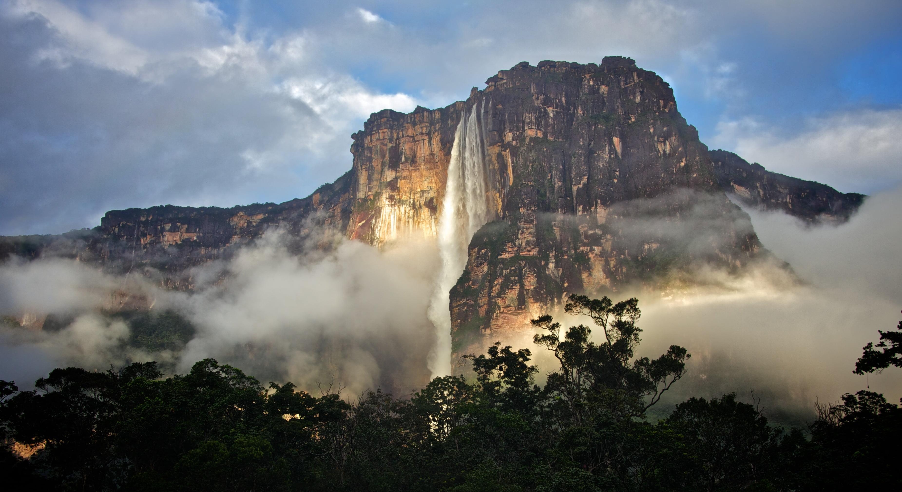 3710x2030 Angel Falls HD wallpaper, Desktop