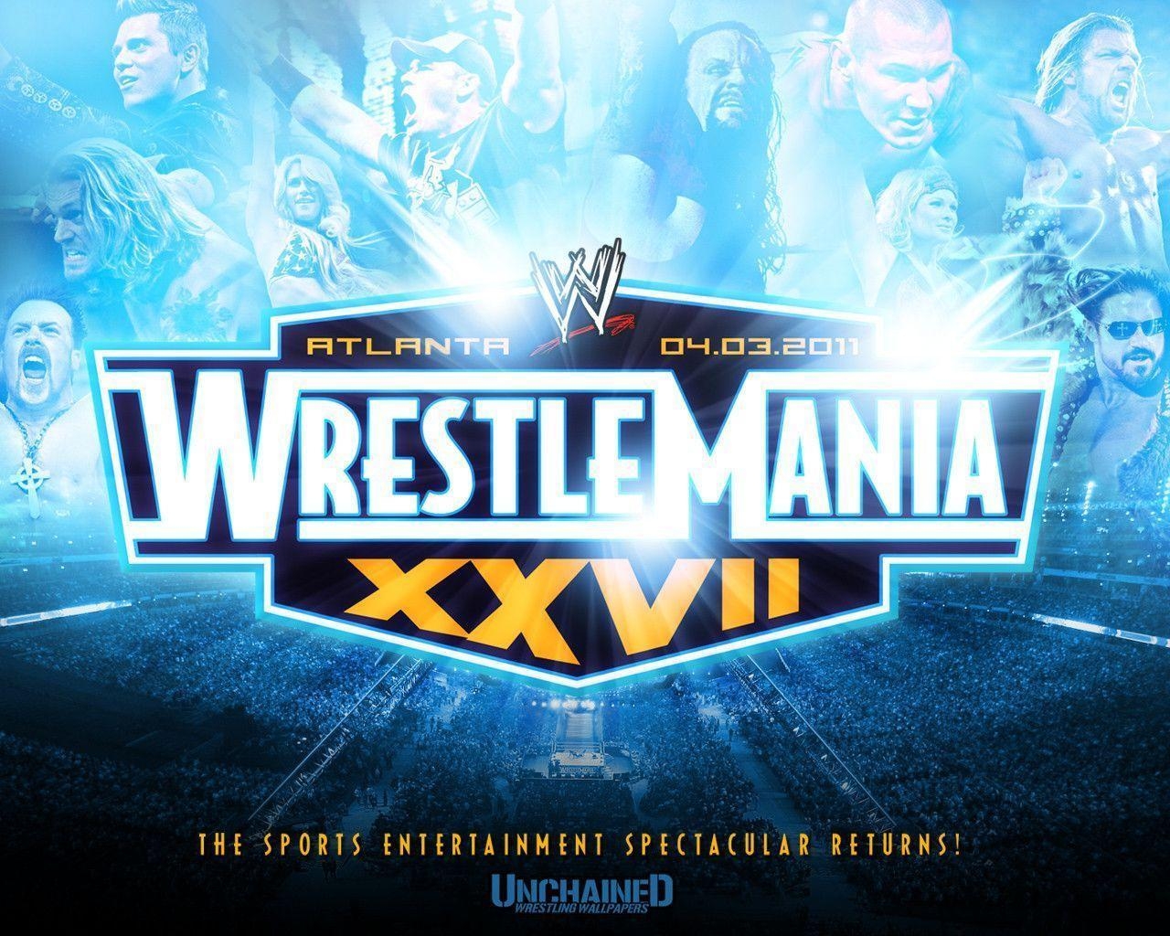 1280x1030 WWE WrestleMania 27 "WrestleMania Returns" Wallpaper Unchained, Desktop