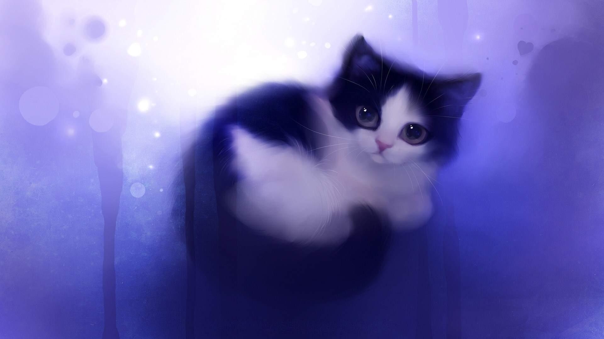 1920x1080 cute cartoon cat wallpaper, Desktop