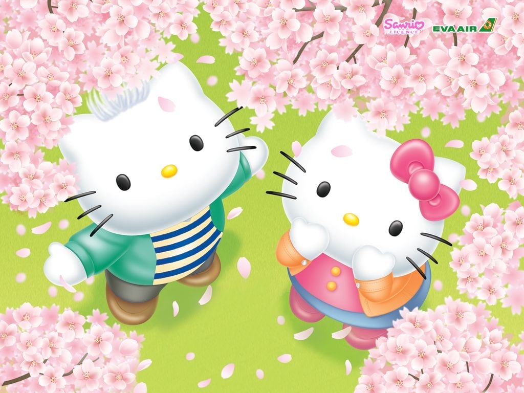 1030x770 Hello Kitty Spring Wallpaper Free Hello Kitty Spring Background, Desktop