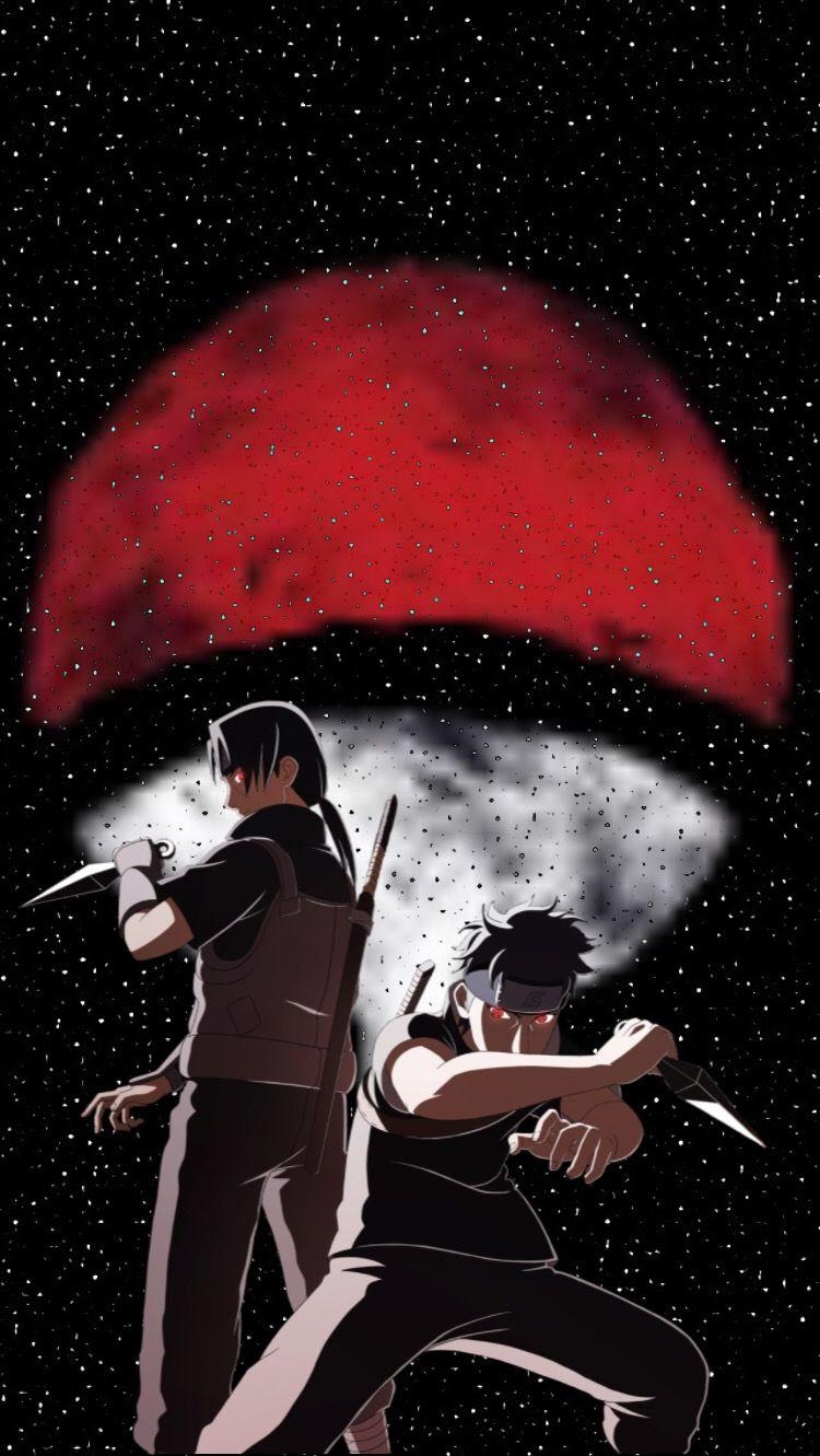 750x1340 freetoedit itachi shisui uchiha wallpaper naruto sharin, Phone