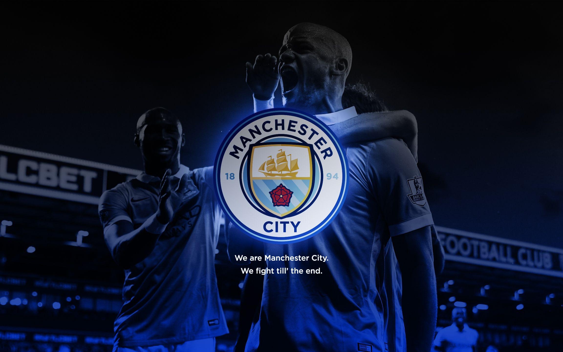 2310x1440 Wallpaper with new City badge feat. Vincent Kompany our captain, Desktop