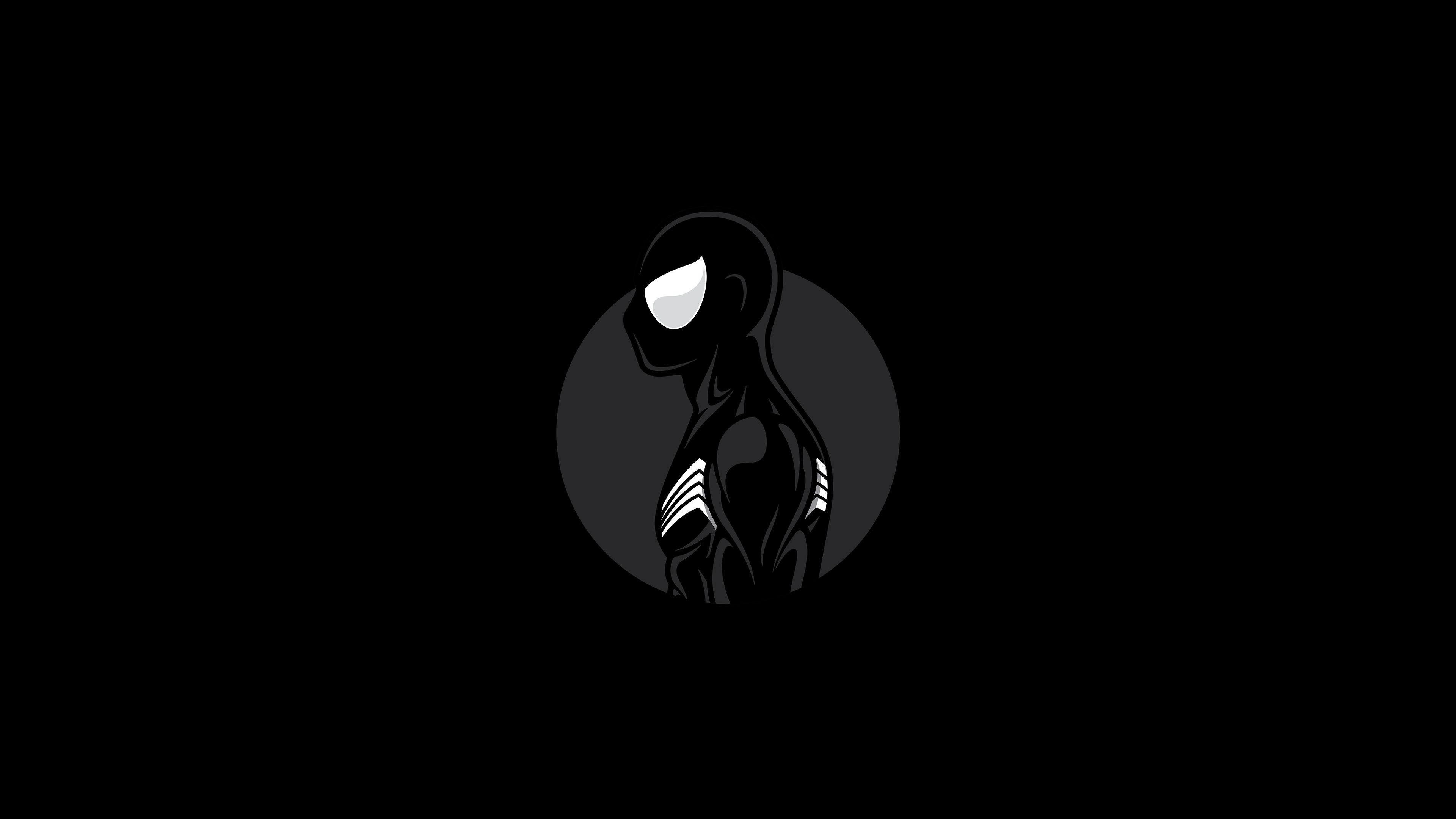 3840x2160 Spiderman Dark Minimalist Art 4k, HD Superheroes, 4k, Desktop