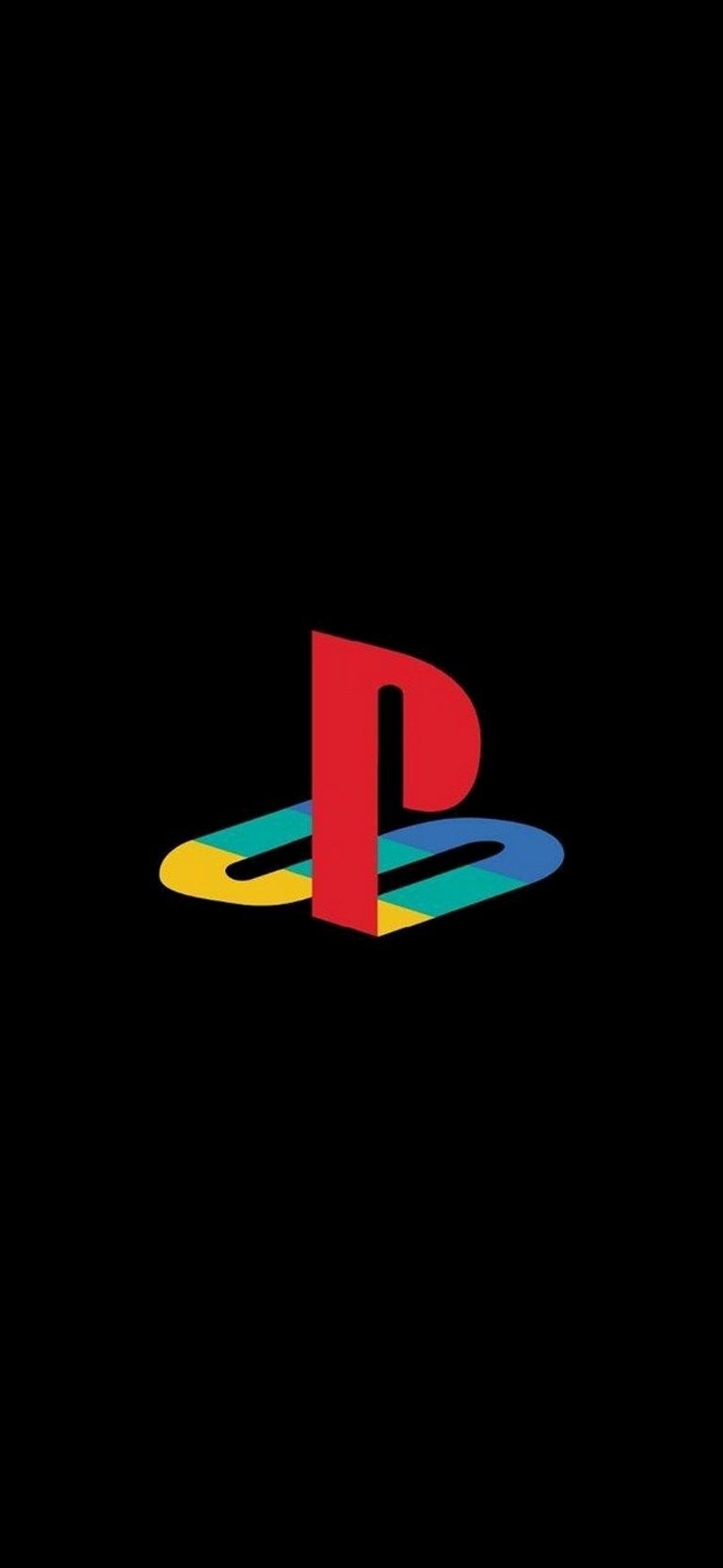 770x1670 PlayStation Dark Black Android Phone 4K Wallpaper, Phone