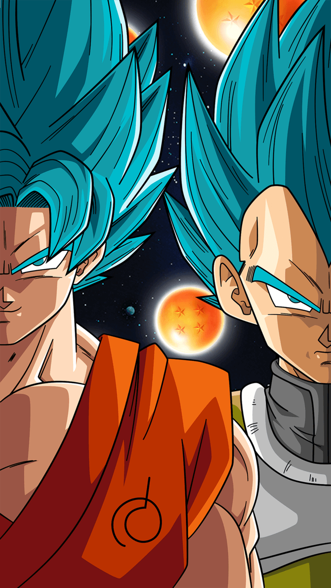 670x1200 SSB Goku and Vegeta (Phone Wallpaper). Imagem dragon, Wallpaper do goku, Dragon ball gt, Phone