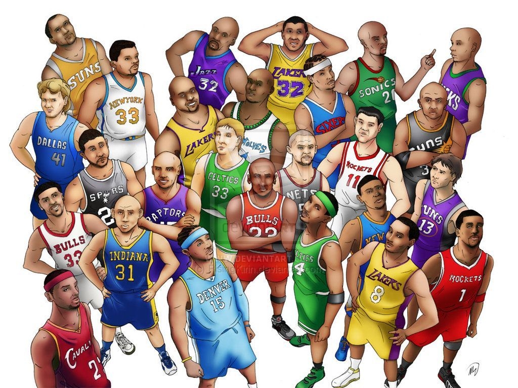 1030x770 Cartoon NBA Players Wallpaper Free Cartoon NBA Players, Desktop