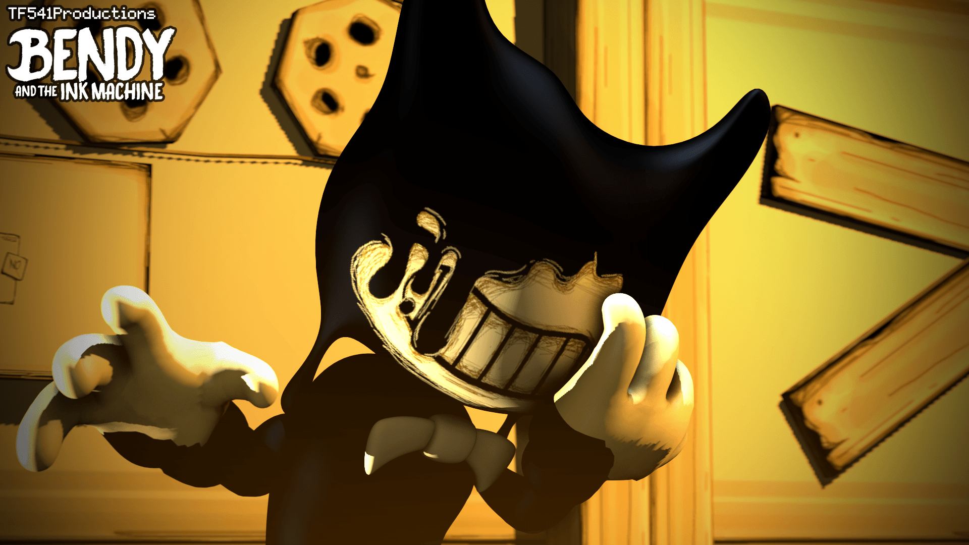 1920x1080 C4D. Wallpaper. Bendy and the Ink Machine, Desktop