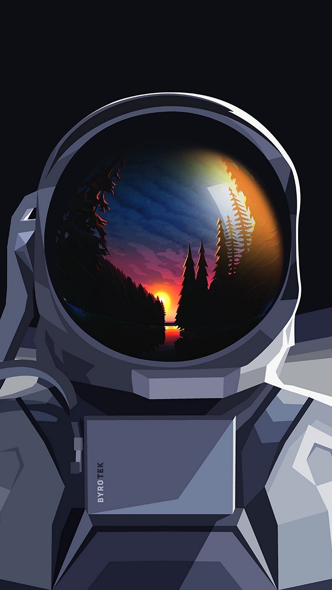 1080x1920 Vector Wallpaper, 4k Background. Samsung Wallpaper. Astronaut wallpaper, Astronaut art, Space artwork, Phone