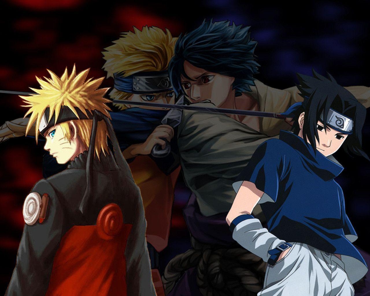 1280x1030 sasuke vs naruto vs naruto Wallpaper, Desktop