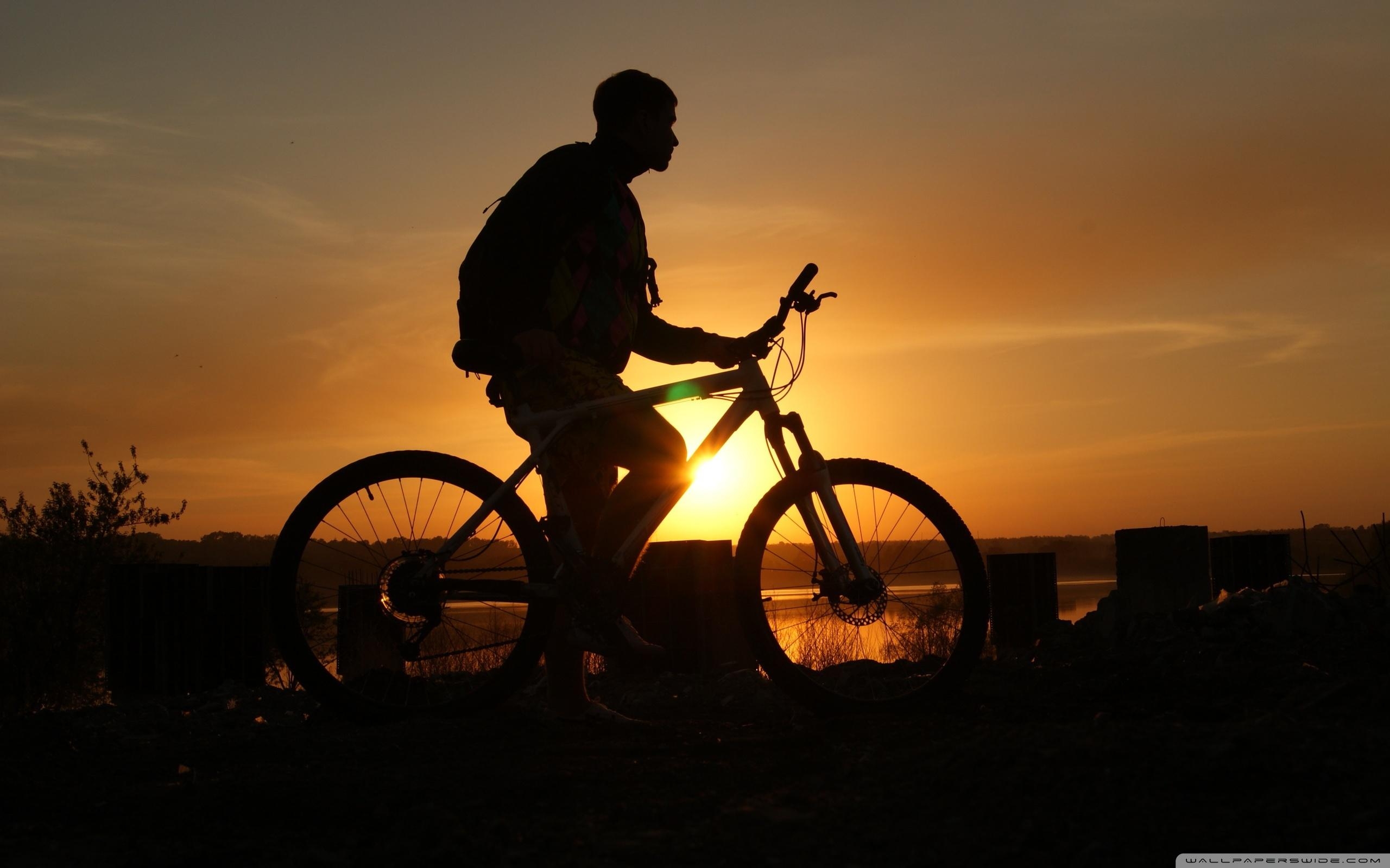 2560x1600 Cycling, Bicycle, Shadow of a man wallpaper and image, Desktop