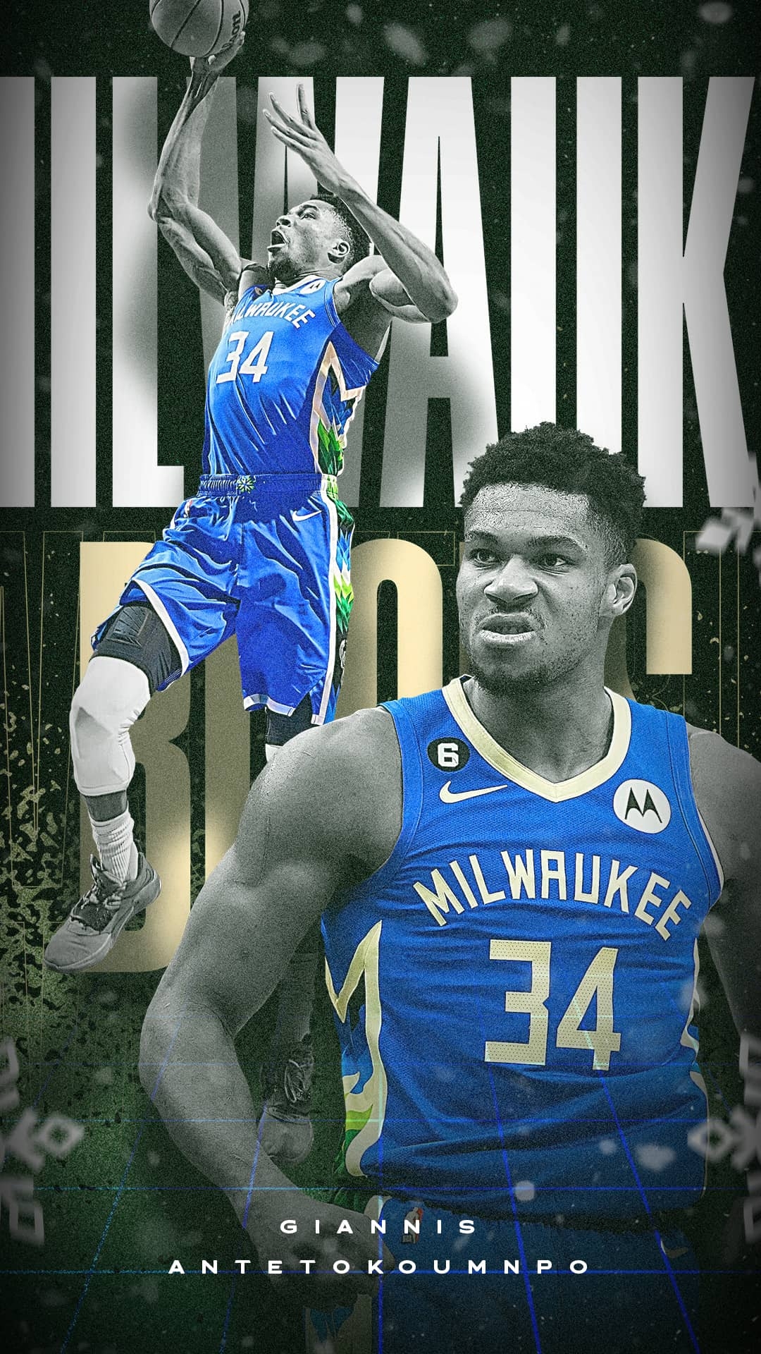 1080x1920 Wallpaper Milwaukee Bucks, Phone