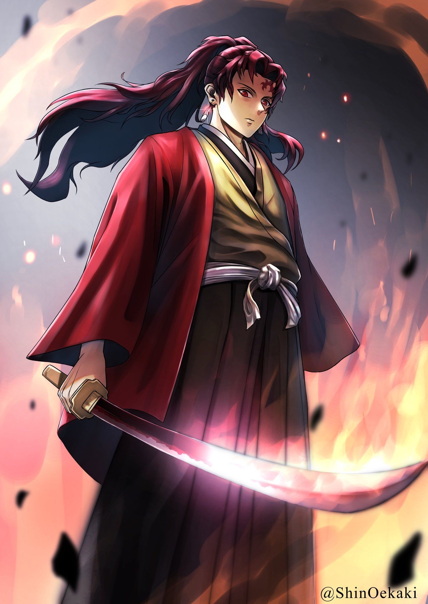 1460x2050 Yoriichi Tsugikuni ideas. slayer anime, anime demon, demon hunter, Phone