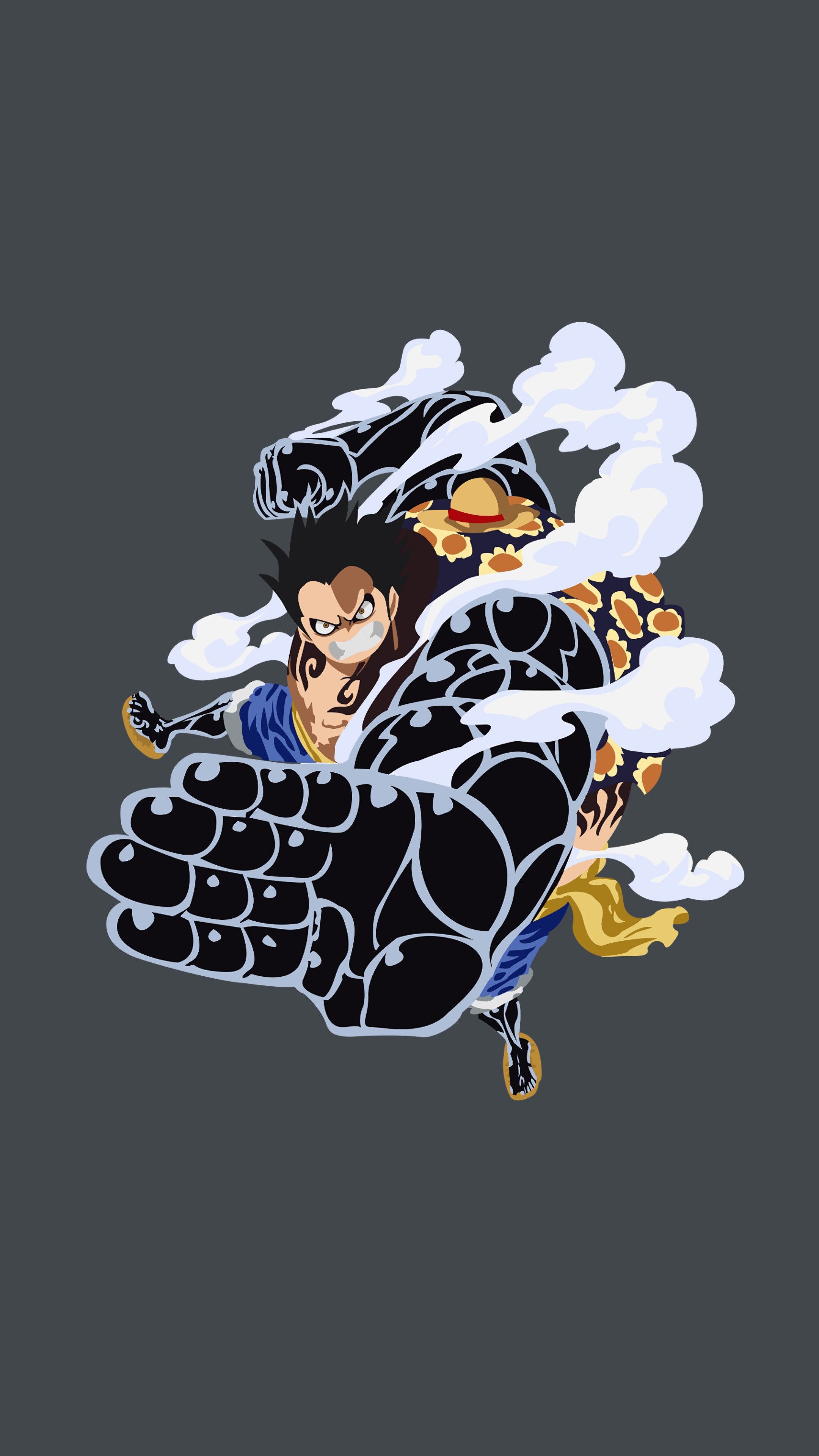 2160x3840 Luffy, Boundman, Gear Fourth, Minimalist, One Piece, 4K phone HD Wallpaper, Image, Background, Photo and Picture. Mocah HD Wallpaper, Phone