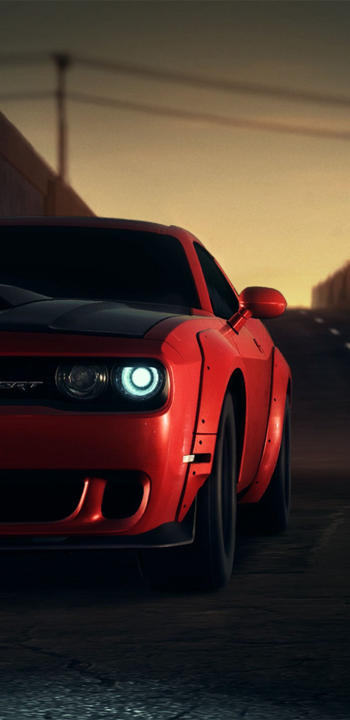 1440x2960 Red Dodge Challenger Srt 8k Samsung Galaxy Note S9, Phone