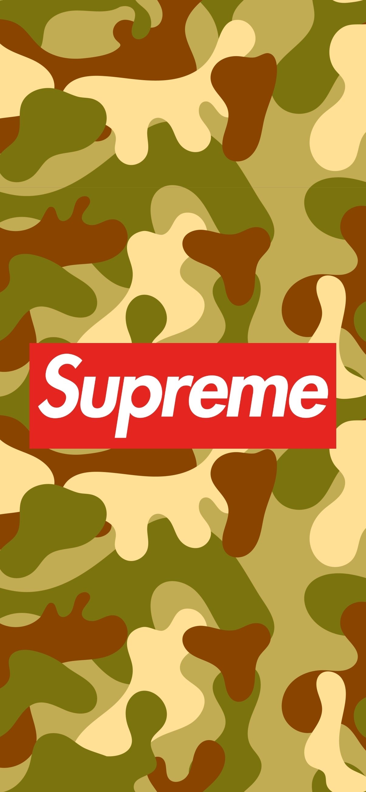 1210x2610 Supreme camouflage iphone wallpaper, Phone