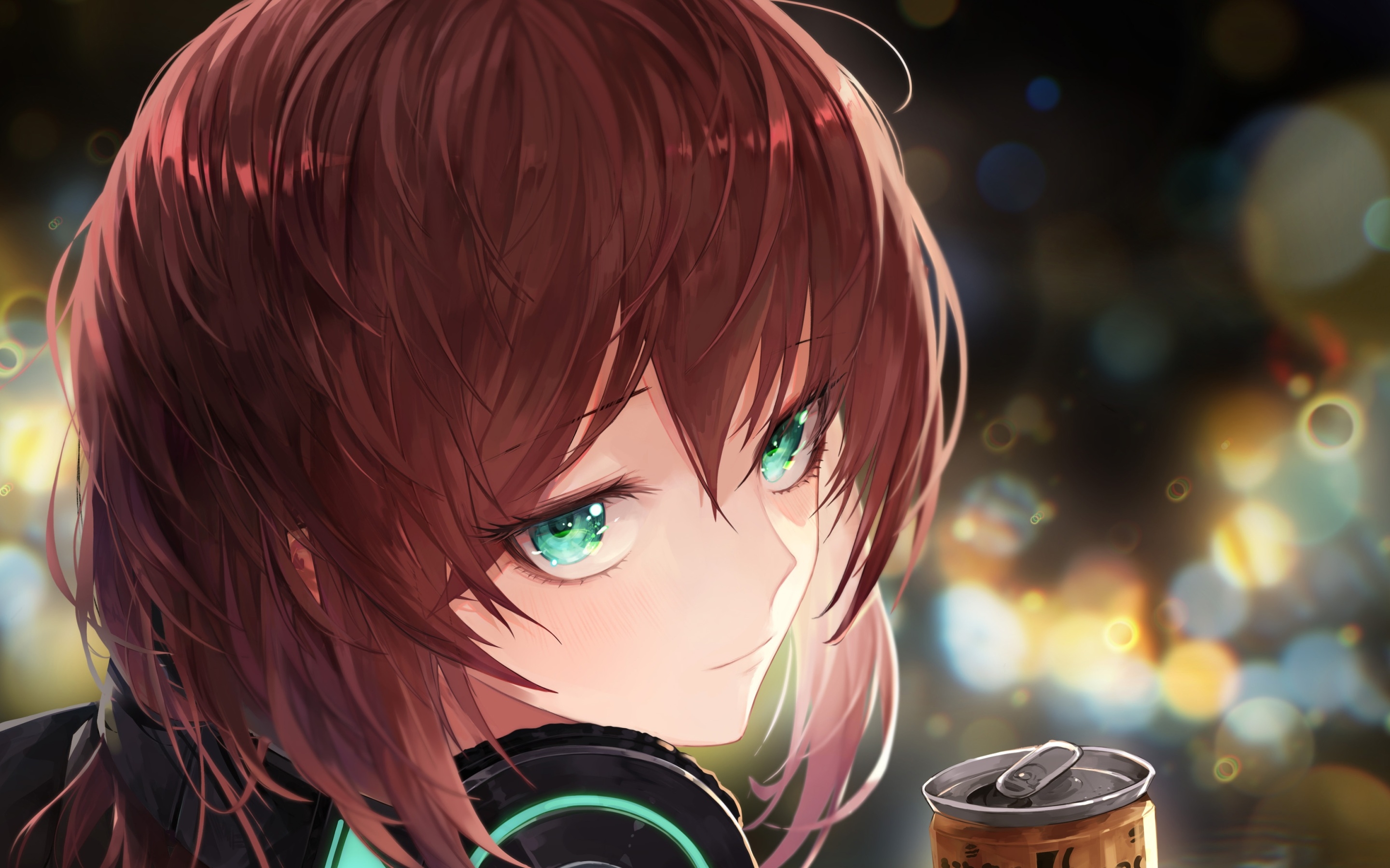 2880x1800 Wallpaper 4k Anime Green Eyes Wallpaper, Desktop