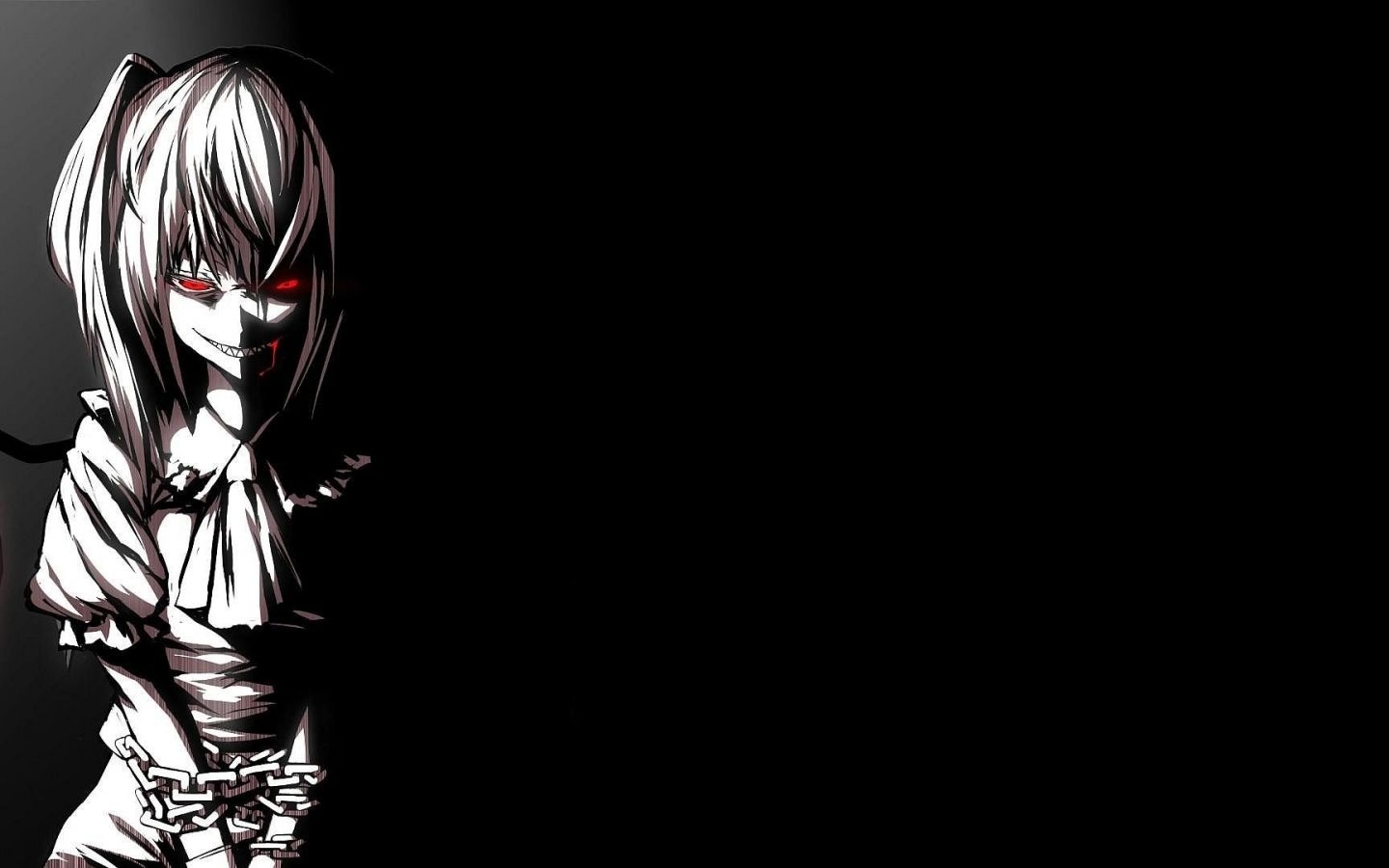 1440x900 Free download Dark Anime Girl Wallpaper 9691 HD Wallpaper in Anime Imagecicom [1920x1080] for your Desktop, Mobile & Tablet. Explore Dark Background Wallpaper. Black Background Wallpaper, Black And White, Desktop