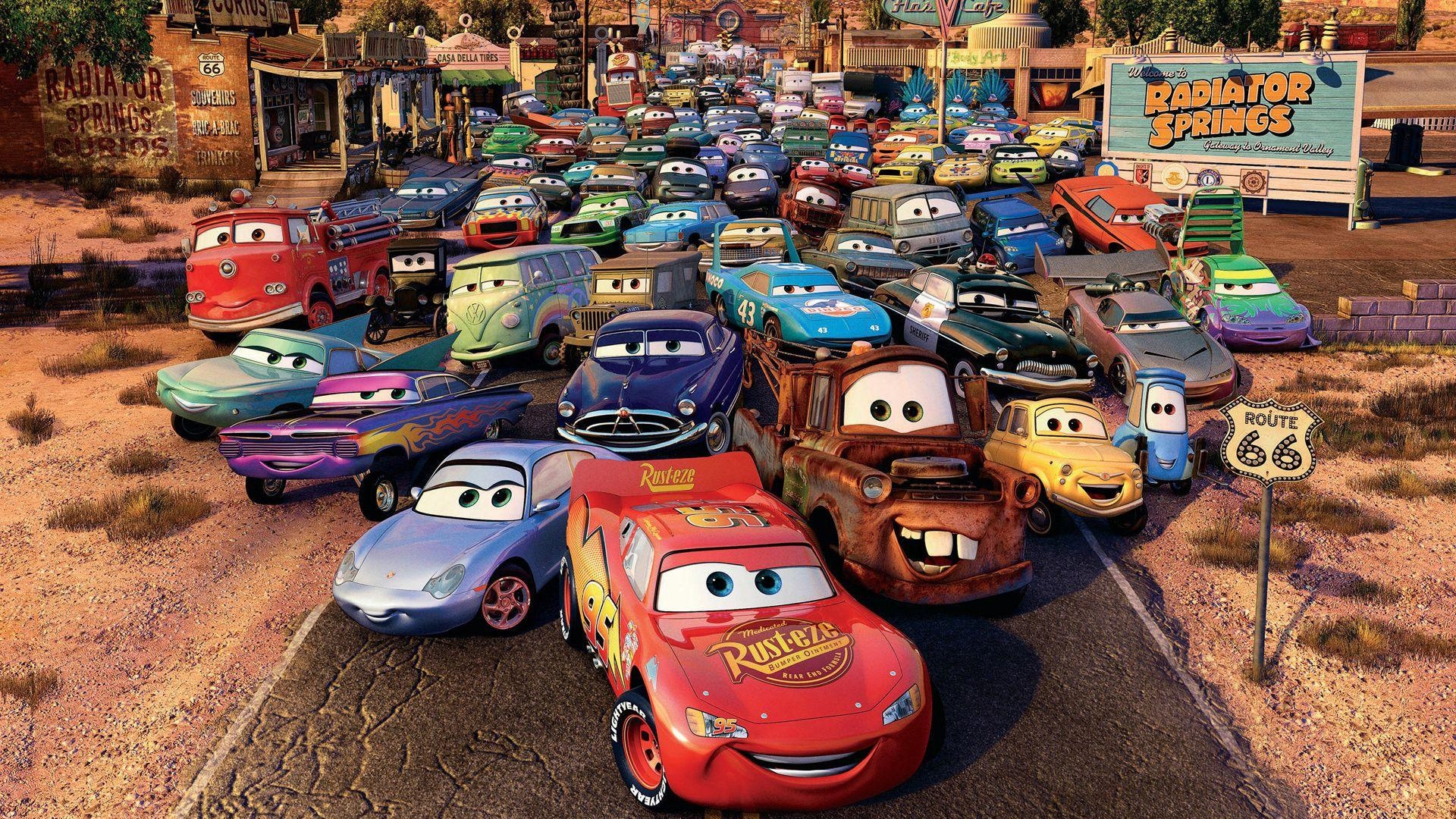 1920x1080 Cartoon Wallpaper HD. CG Grafix. Cars Disney pixar movies, Desktop