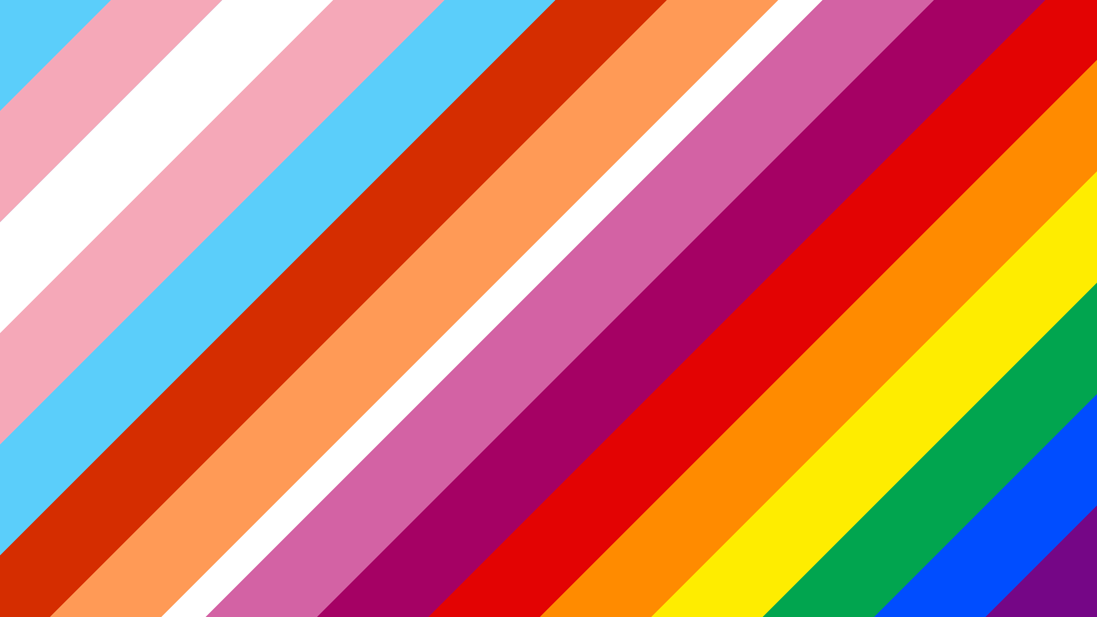 3840x2160 I made a 4k wallpaper that has the trans, lesbian, and gay pride, Desktop