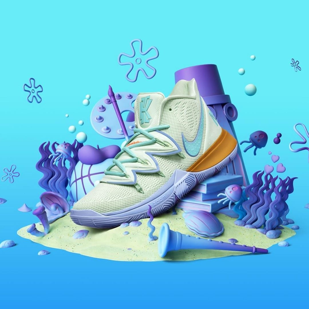 1080x1080 Kyrie 5 Spongebob Squidward, Phone