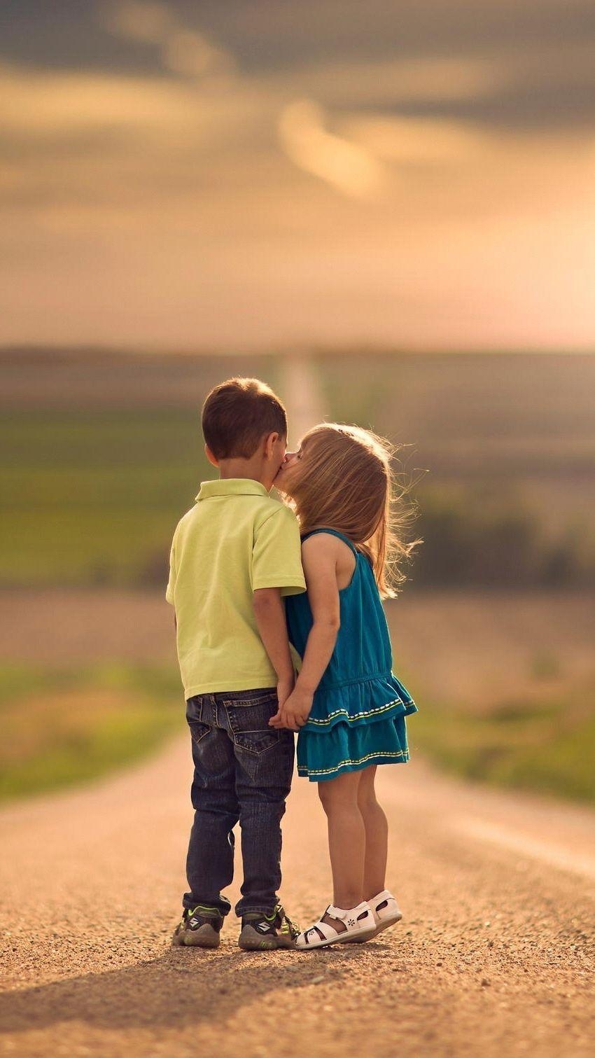 850x1520 Cute Kids Kiss IPhone Wallpaper. Kids Kiss, Cute Baby, Phone