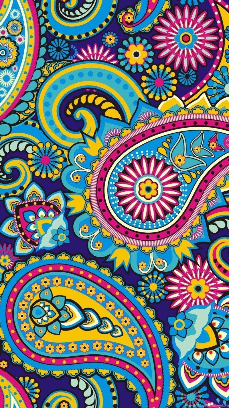 800x1430 Paisley Wallpaper For Mobile Phones, Phone