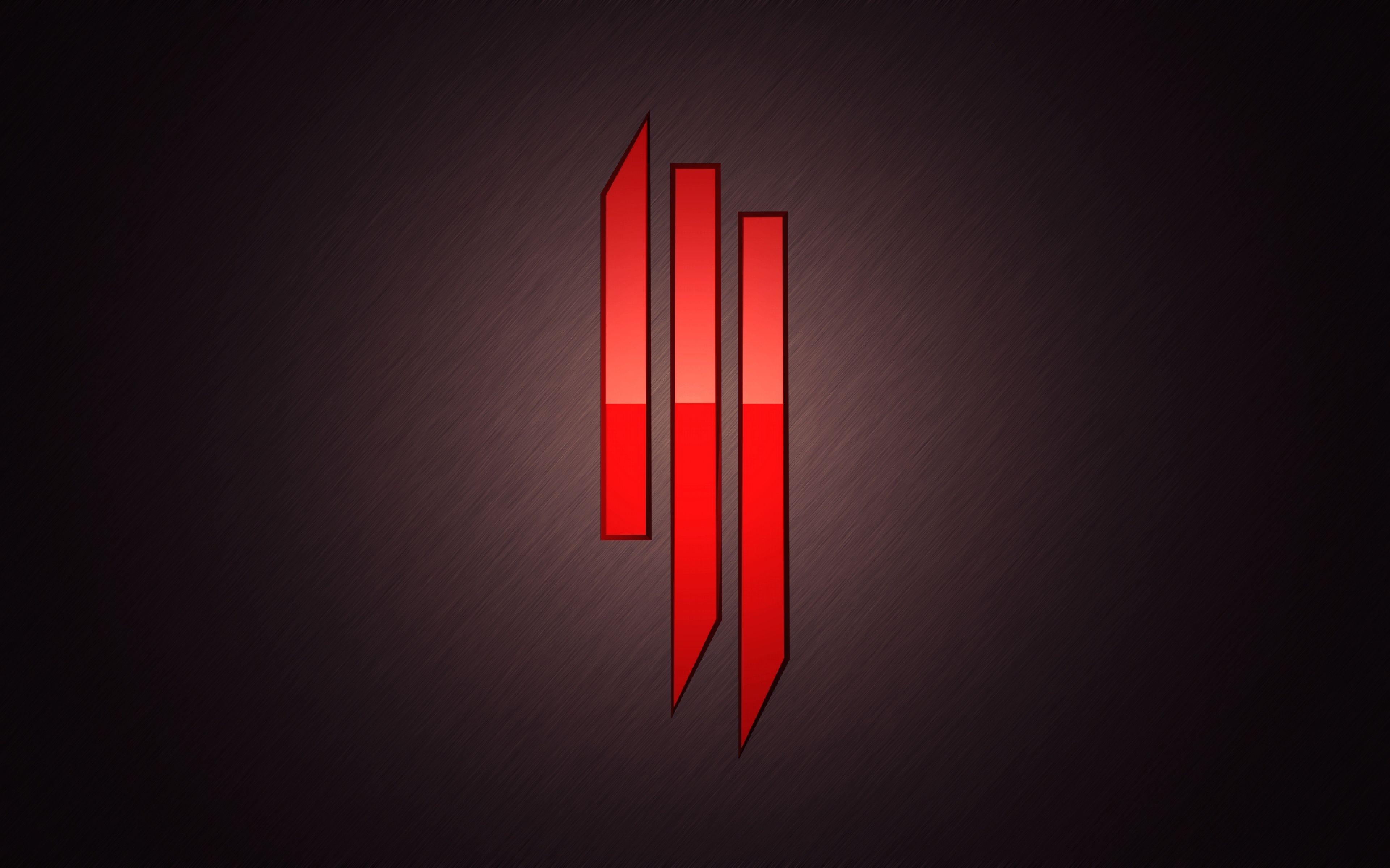 3840x2400 Skrillex Logo Symbol Red Music HD Wallpaper, Desktop