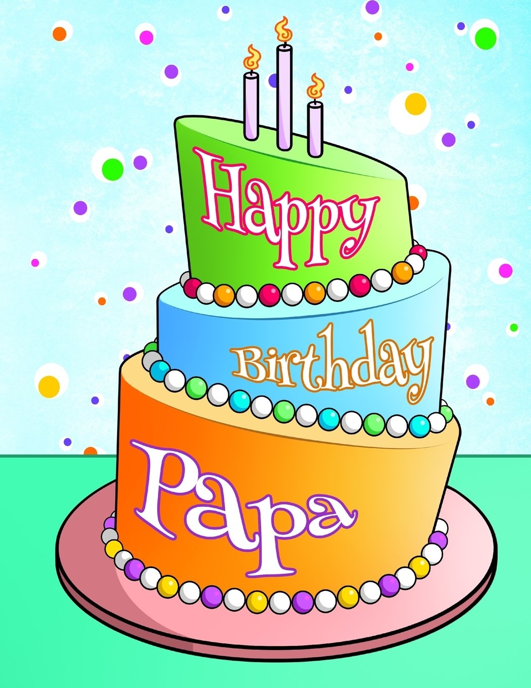 1060x1360 Happy Birthday Papa: Personalized Birthday Book, Journal, Notebook, Diary, 105 Lined Pages, 8 1 2 X Birthday Gifts For Your Dad, Father, Men: Art, Black River: 9781717478436: Books, Phone