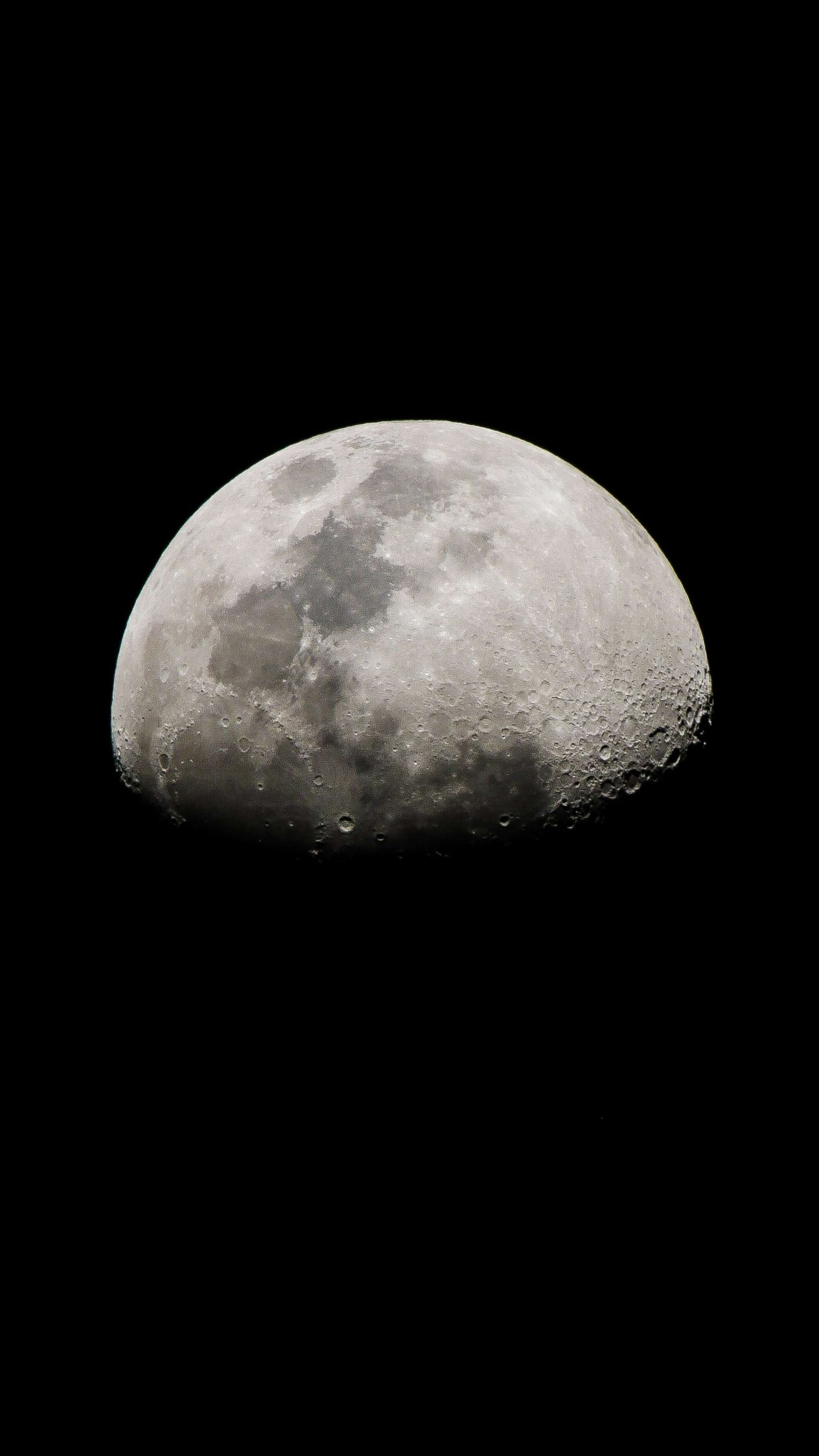 2160x3840 Amoled Moon 4K Phone Wallpaper, Phone