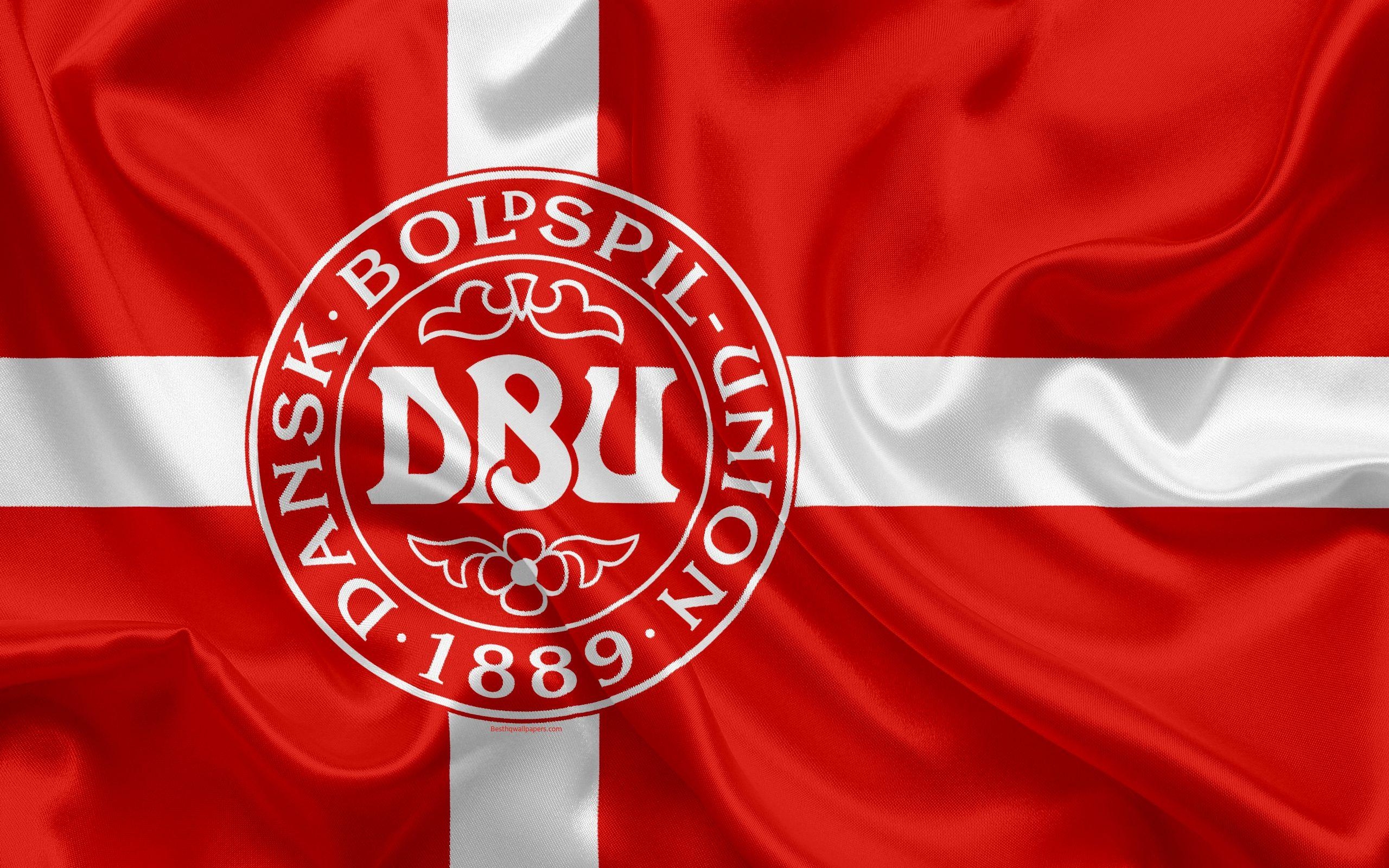 2560x1600 Download wallpaper Denmark national football team, emblem, logo, Desktop