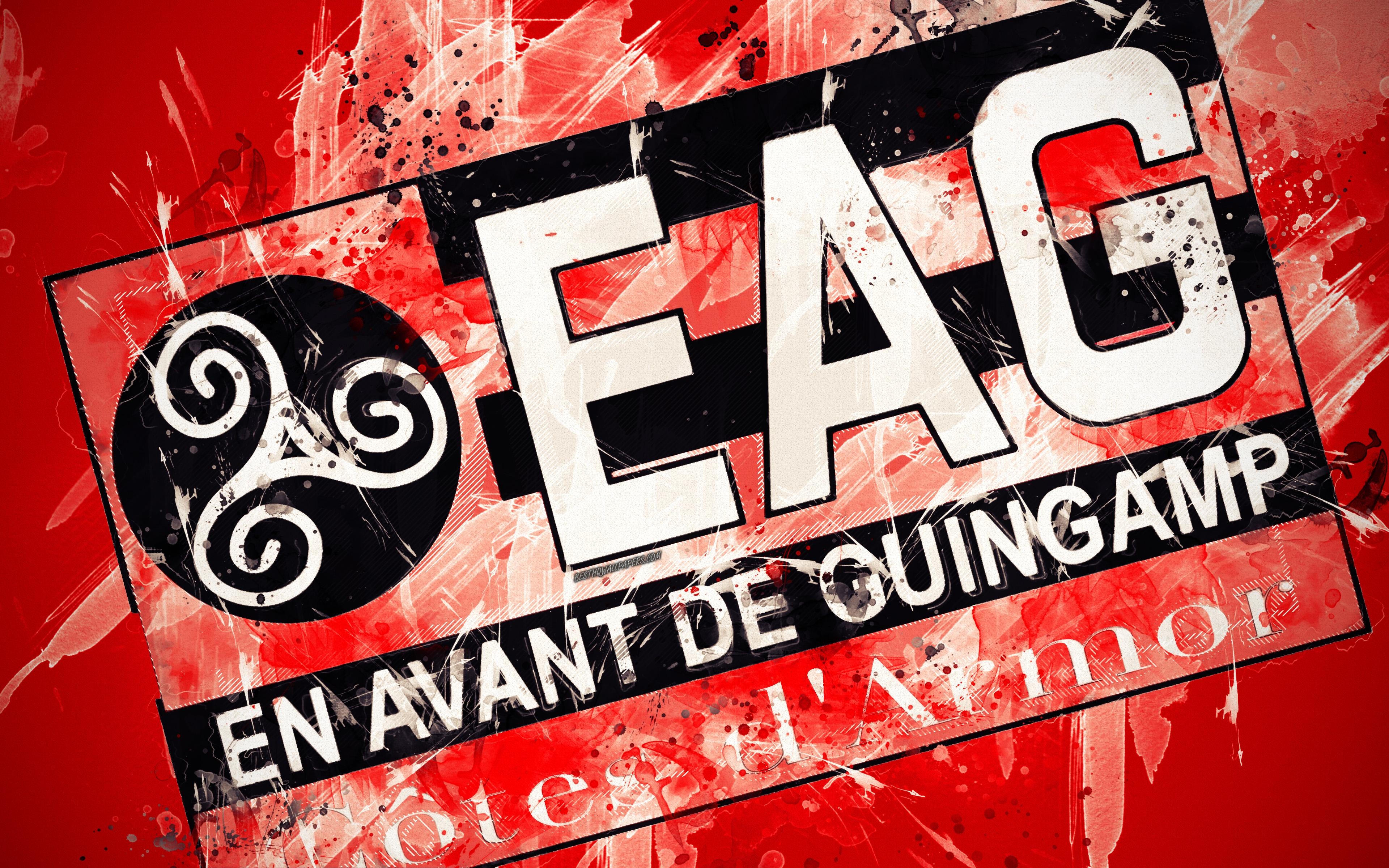 3840x2400 Download wallpaper En Avant de Guingamp, 4k, paint art, creative, Desktop