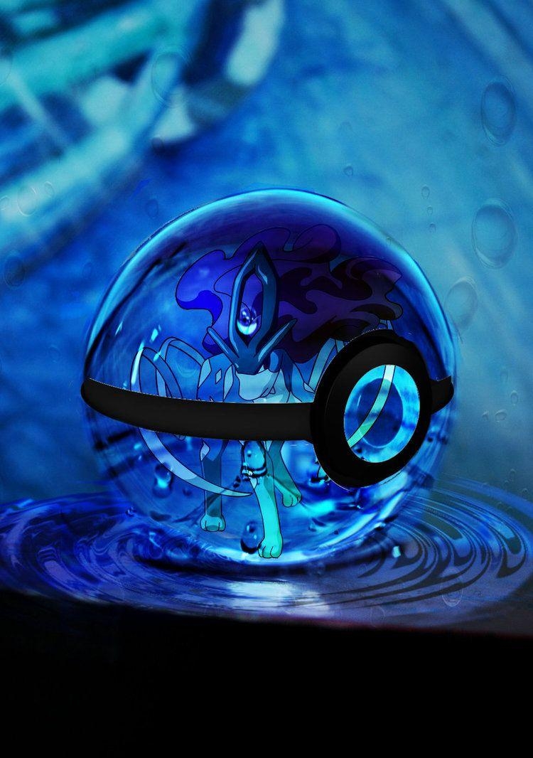 750x1070 Suicune Pokeball By Digi Fan111, Phone